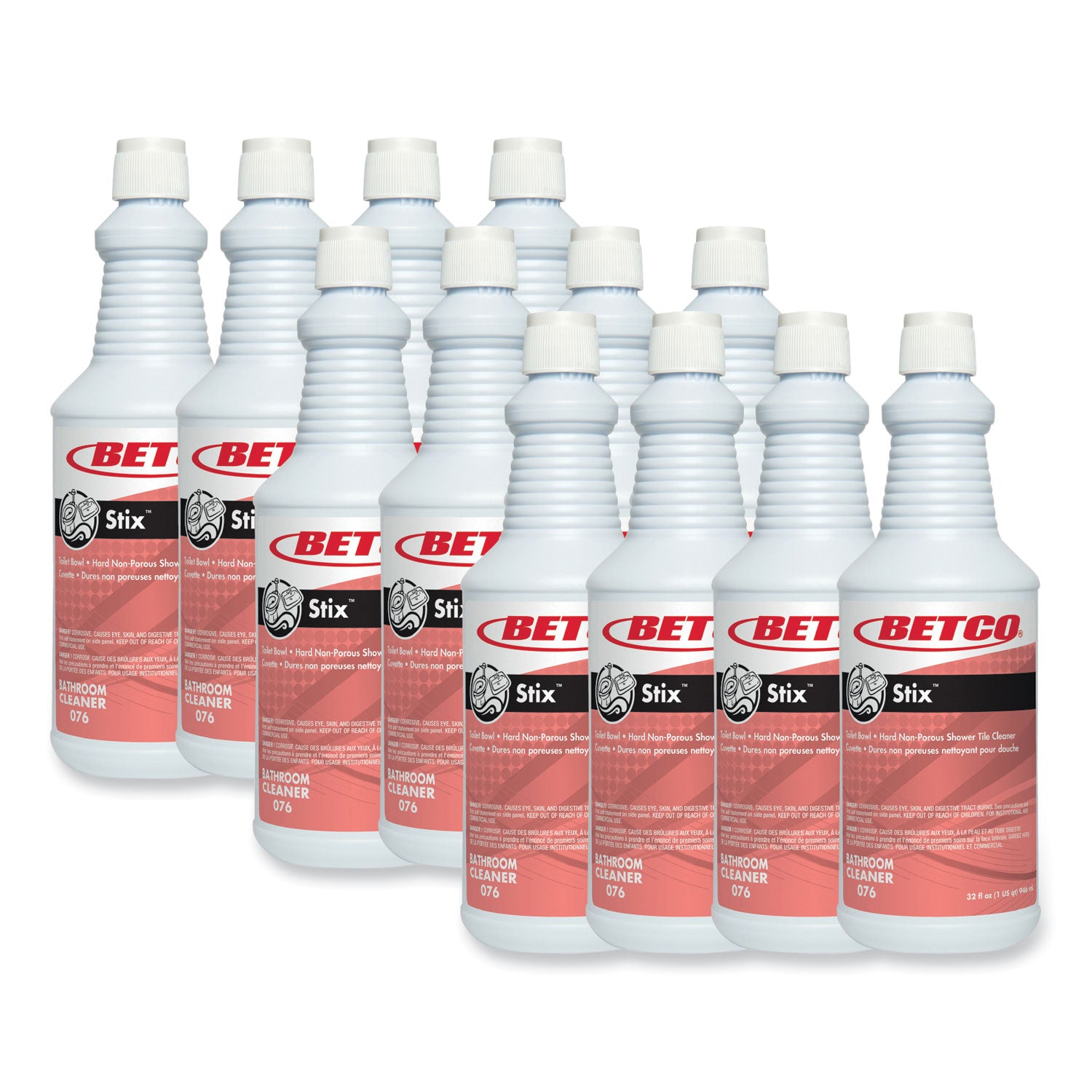 Betco® Stix Toilet Bowl Cleaner, Cherry Almond Scent, 32 Oz Bottle, 12/carton