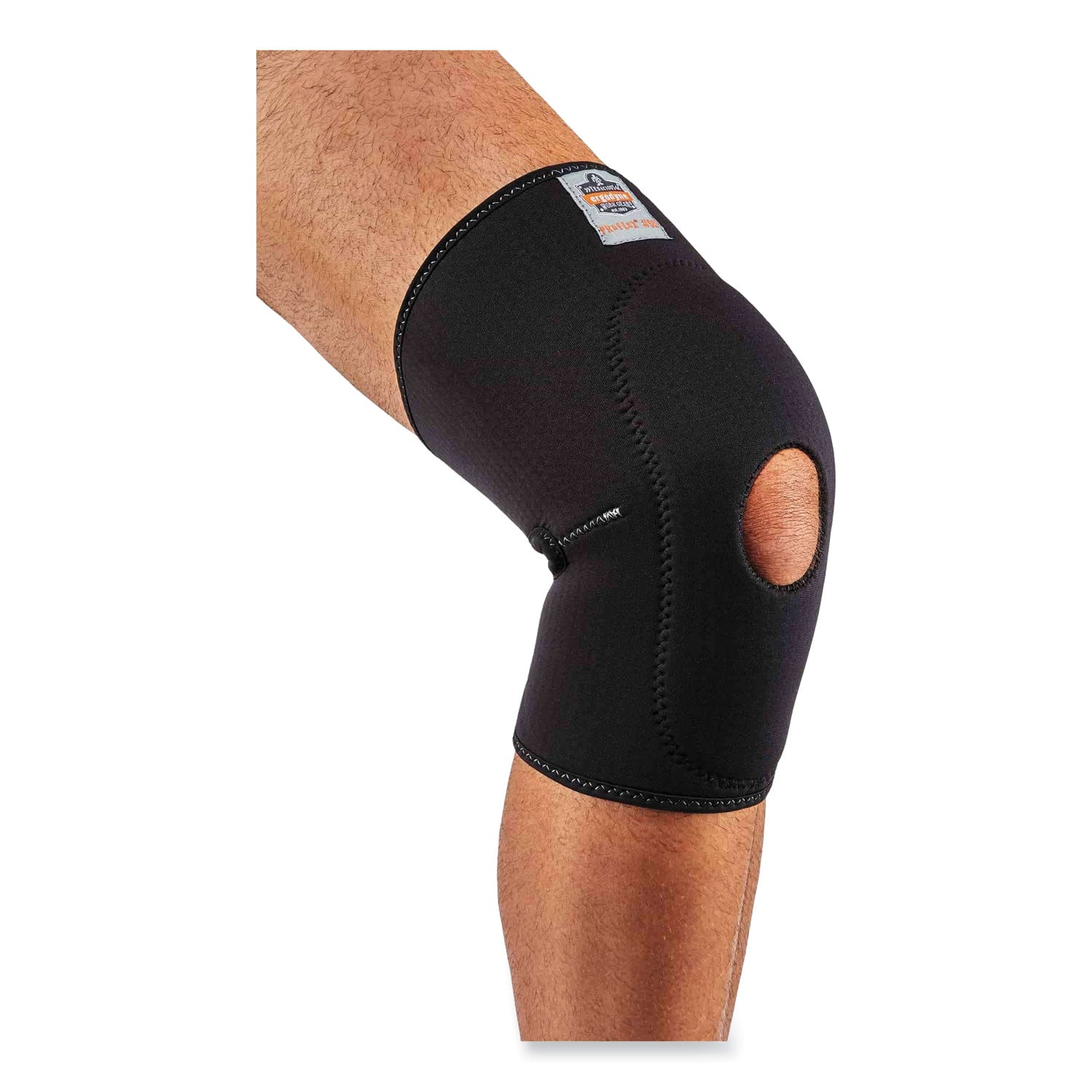 ergodyne® ProFlex 615 Open Patella Anterior Pad Knee Sleeve, Large, Black