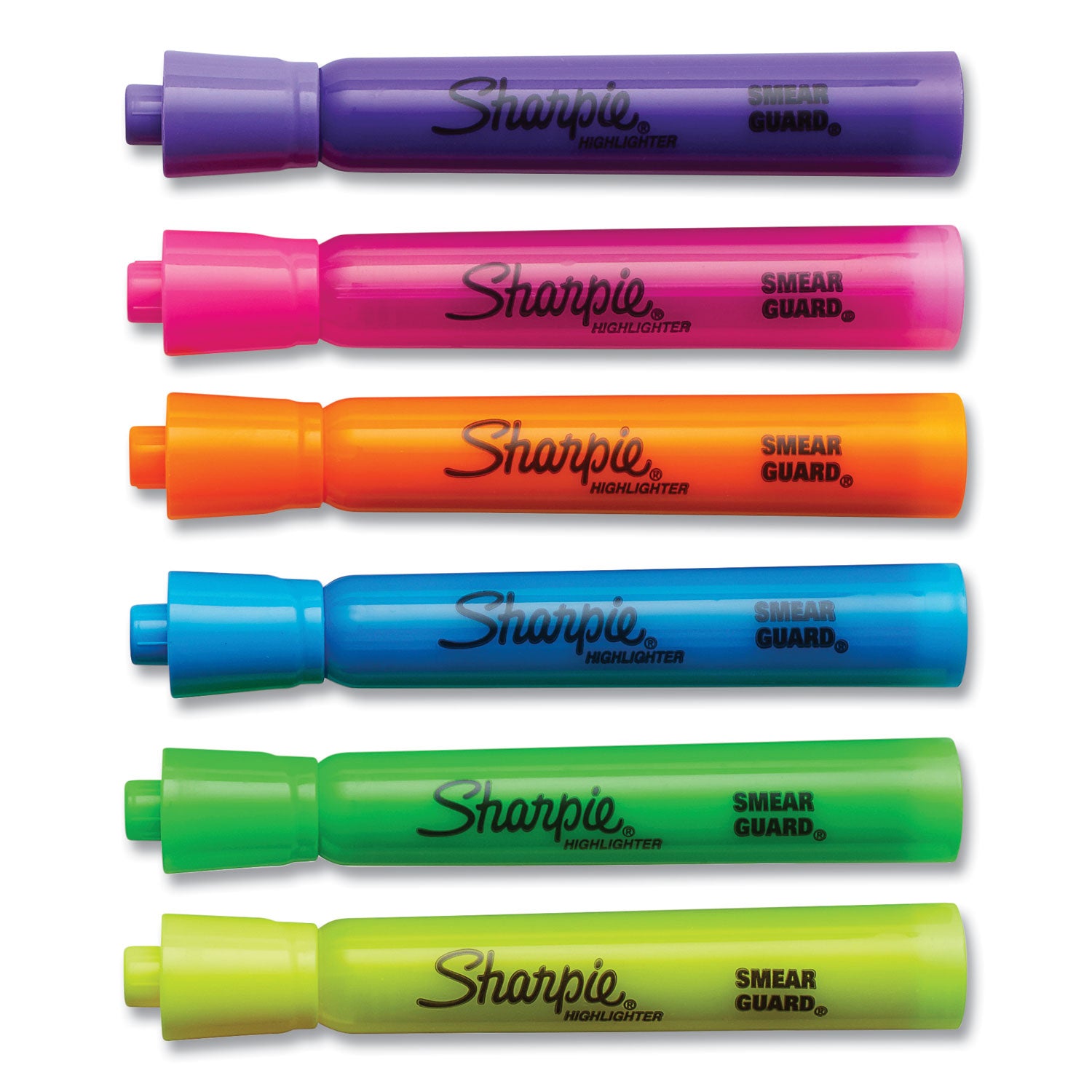 Sharpie® Tank Style Highlighters, Assorted Ink Colors, Chisel Tip, Assorted Barrel Colors, 36/Pack