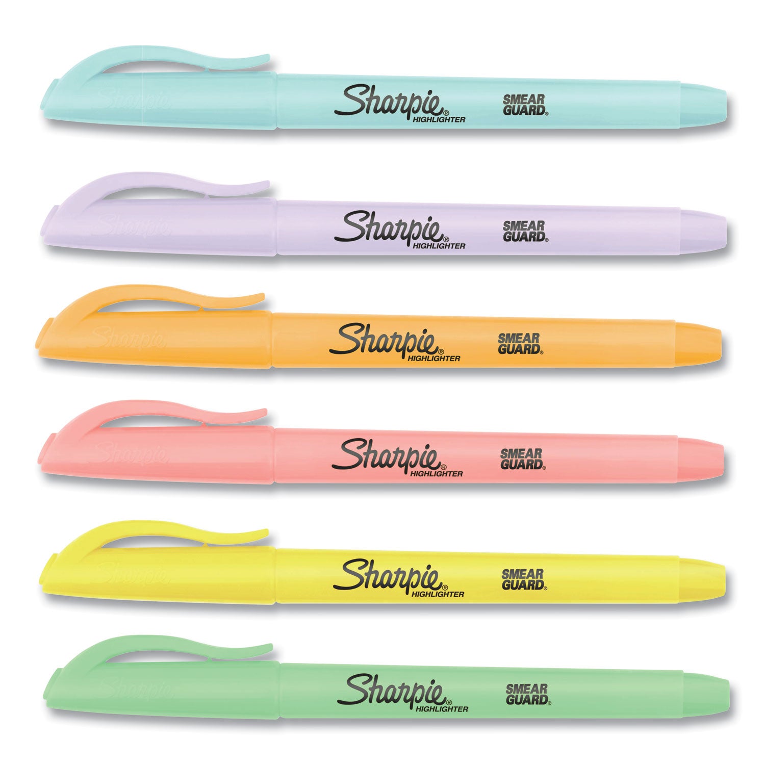 Sharpie® Pocket Style Highlighters, Assorted Ink Colors, Chisel Tip, Assorted Barrel Colors, 12/Pack