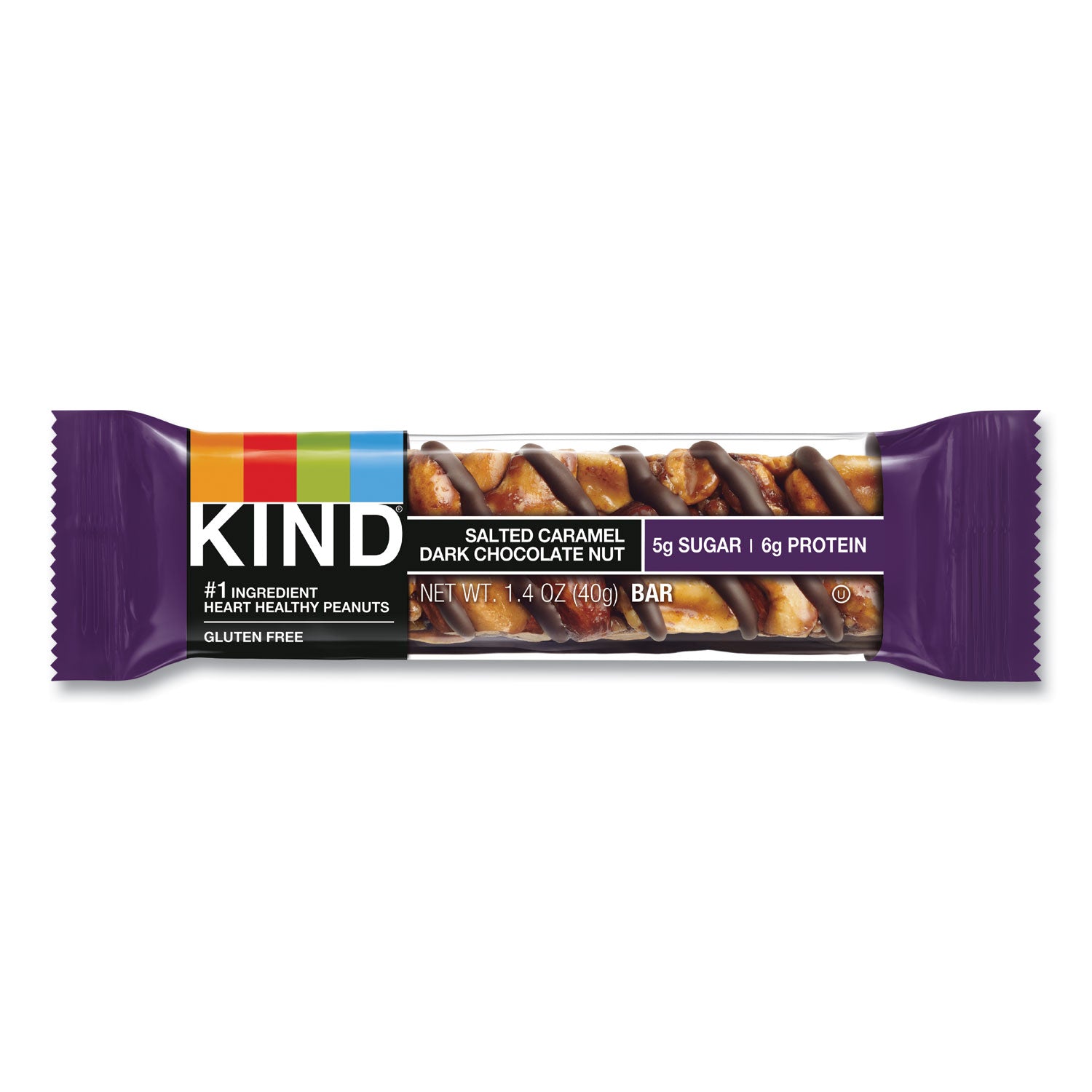 KIND Nuts And Spices Bar, Salted Caramel And Dark Chocolate Nut, 1.4 Oz, 12/pack