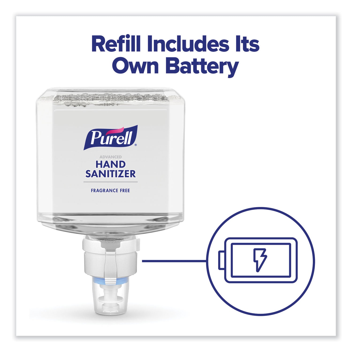 PURELL® Advanced Hand Sanitizer Gel Refill, 1,200 mL, Clean Scent, For ES8 Dispensers, 2/Carton