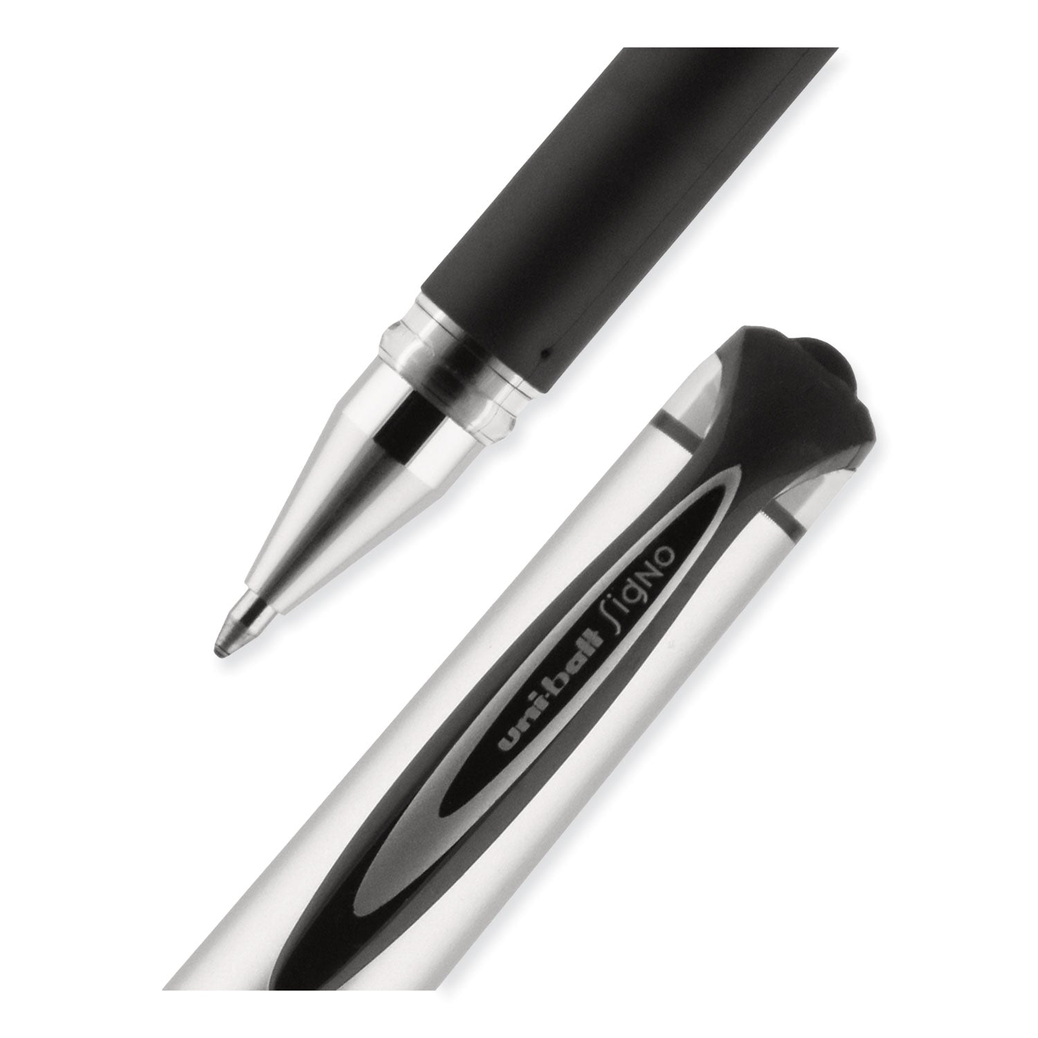 uniball® 207 Impact Gel Stick Pen Refills, Bold 1 mm Conical Tip, Black Ink, 2/Pack