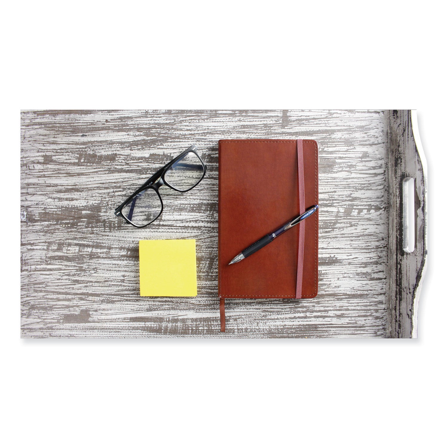 uniball® Signo 207 Gel Pen, Retractable, Bold 1 mm, Black Ink, Smoke/Black Barrel, Dozen