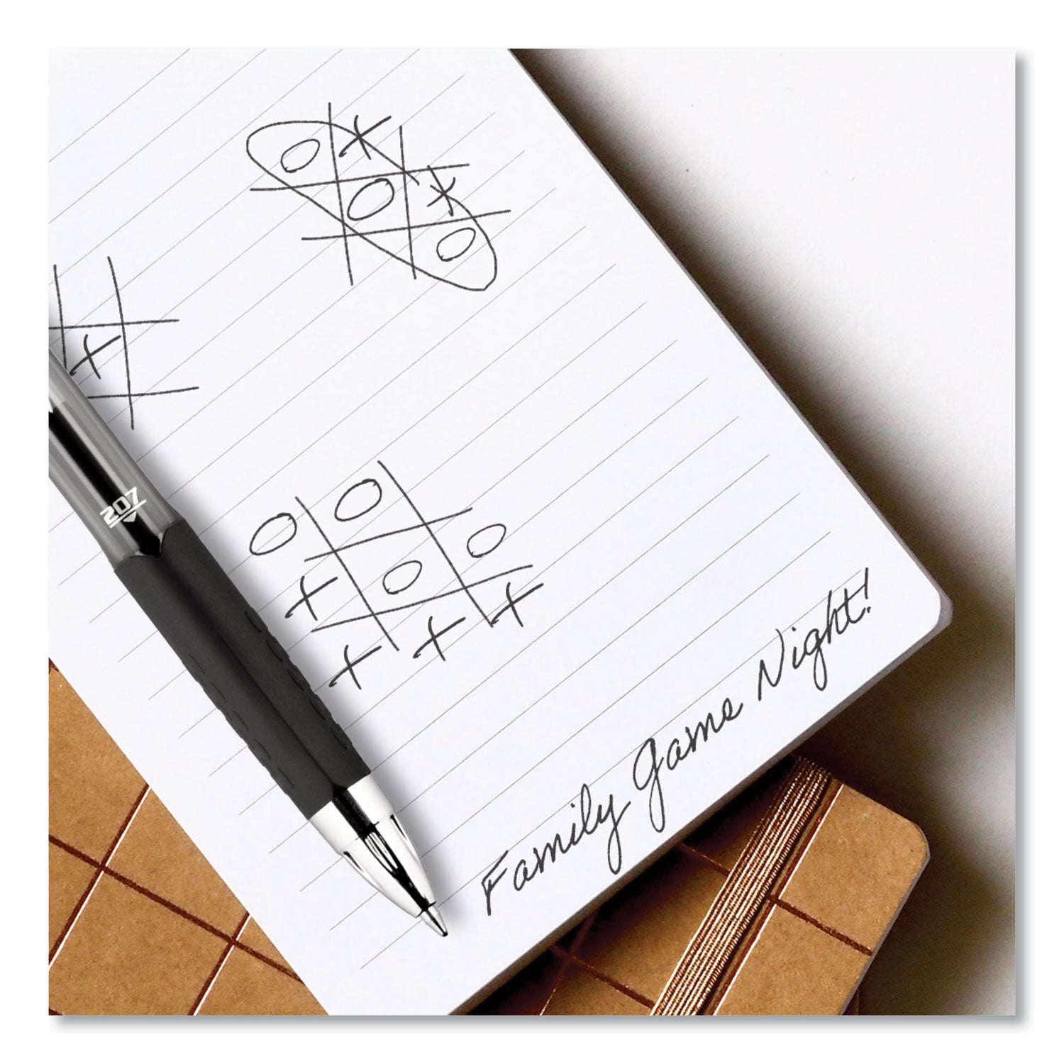 uniball® Signo 207 Gel Pen Value Pack, Retractable, Medium 0.7 mm, Blue Ink, Smoke/Black/Blue Barrel, 36/Box