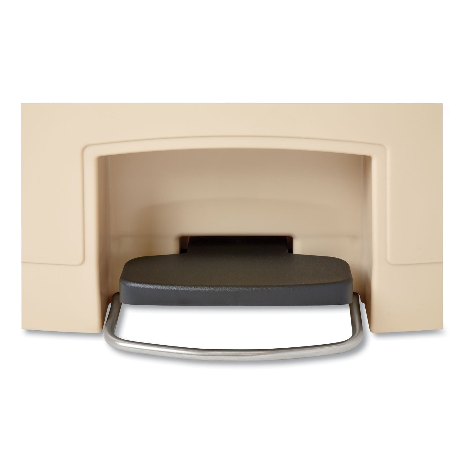 Rubbermaid® Commercial Streamline Resin Step-On Container, Front Step Style, 13 gal, Polyethylene, Beige