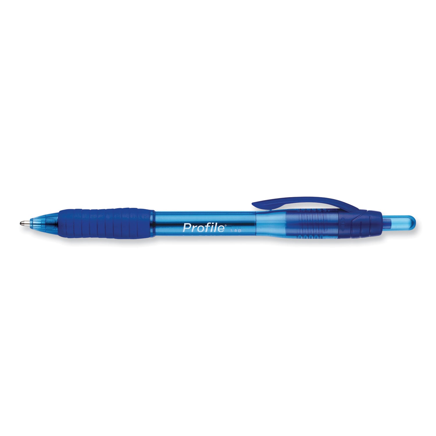 Paper Mate® Profile Ballpoint Pen, Retractable, Bold 1.4 mm, Blue Ink, Translucent Blue Barrel, 36/Pack