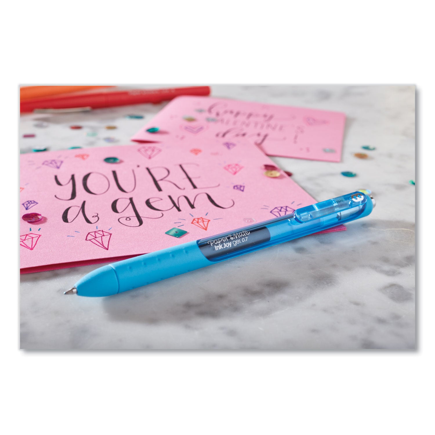 Paper Mate® Inkjoy Gel Pen, Retractable, Medium 0.7 Mm, Assorted Ink And Barrel Colors, 6/pack