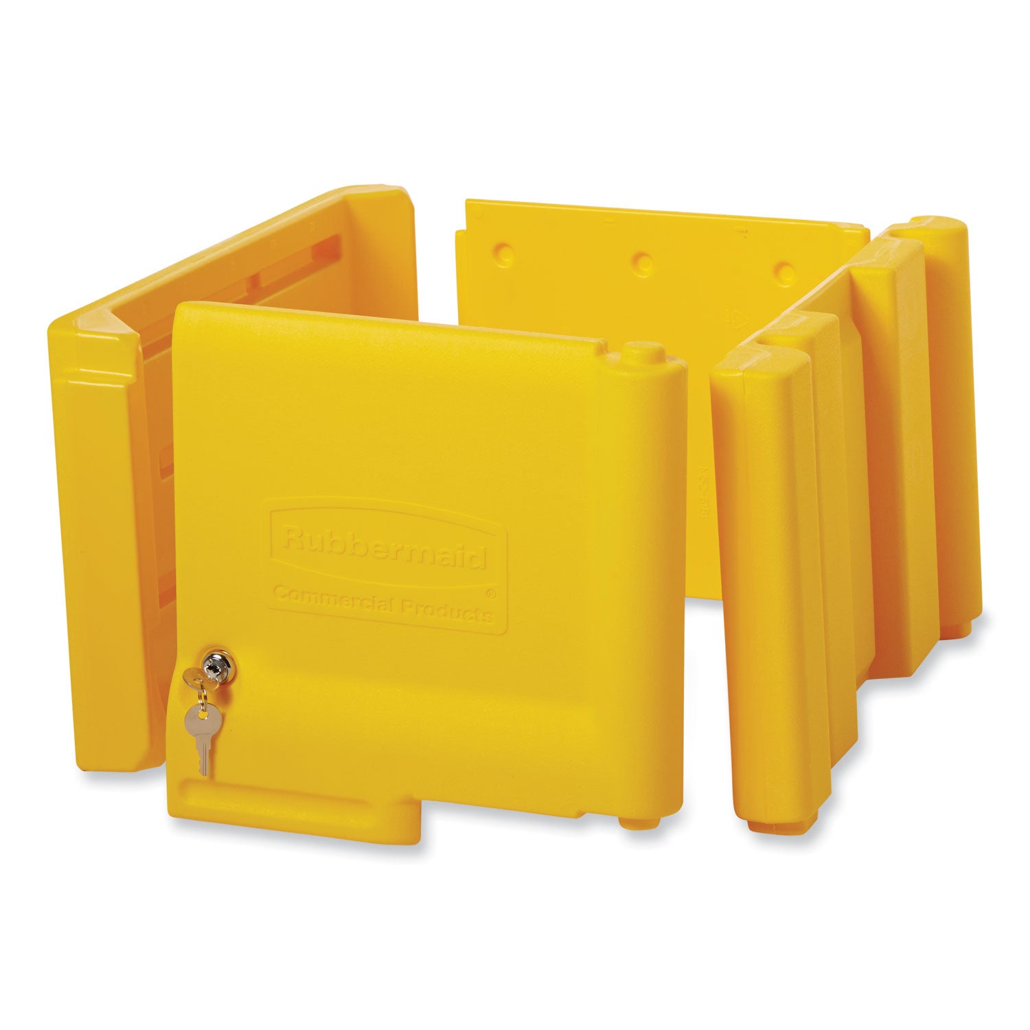 Rubbermaid® Commercial Locking Cabinet, For Rubbermaid Commercial Cleaning Carts, Yellow