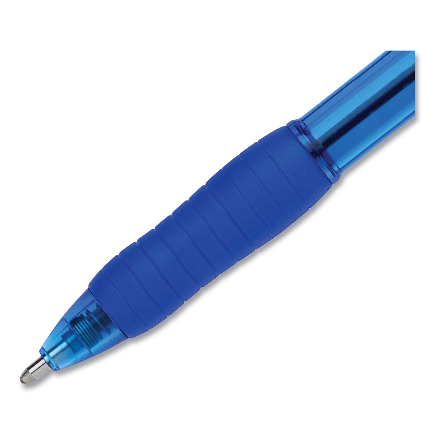 Paper Mate® Profile Ballpoint Pen, Retractable, Bold 1.4 mm, Blue Ink, Translucent Blue Barrel, 36/Pack