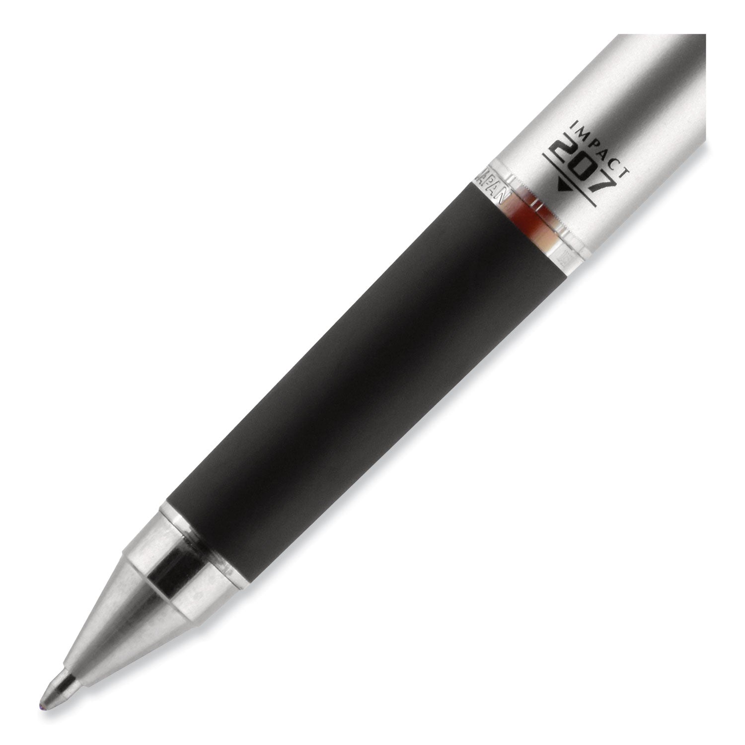 uniball® 207 Impact Gel Pen, Retractable, Bold 1 Mm, Red Ink, Black/red Barrel