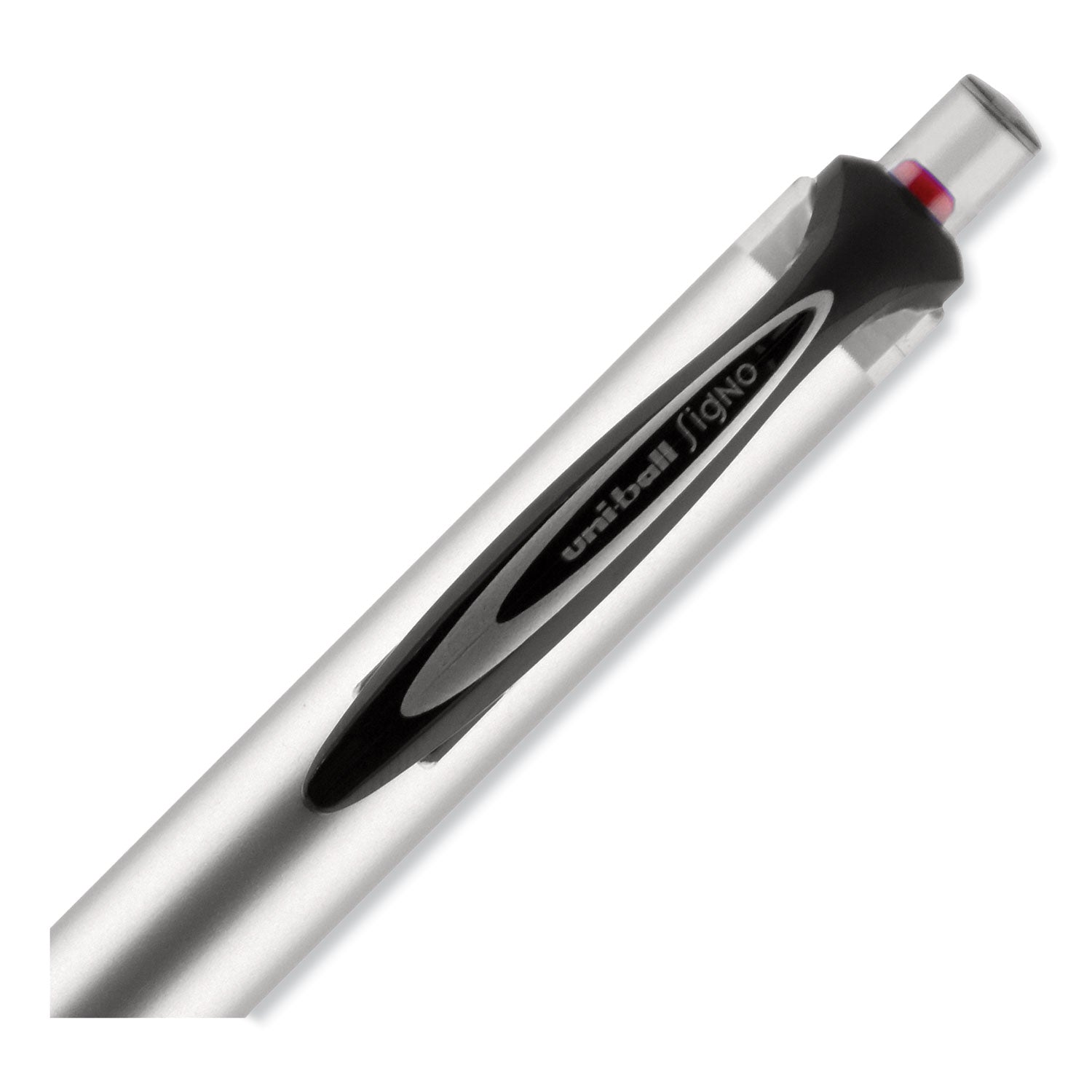 uniball® 207 Impact Gel Pen, Retractable, Bold 1 Mm, Red Ink, Black/red Barrel
