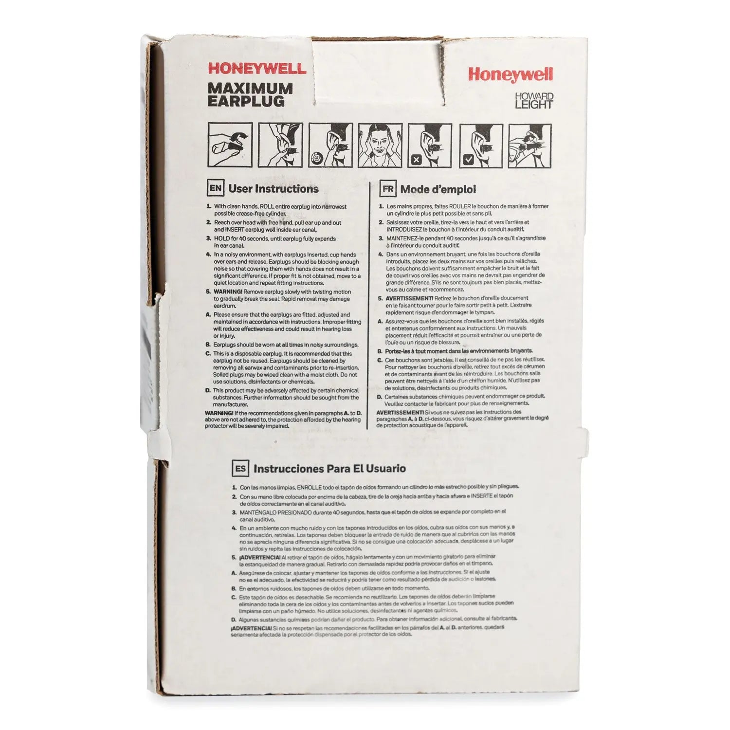 MAXIMUM Single-Use Earplugs, Cordless, 33NRR, Coral, 200 Pairs Howard Leight® by Honeywell Flipcost