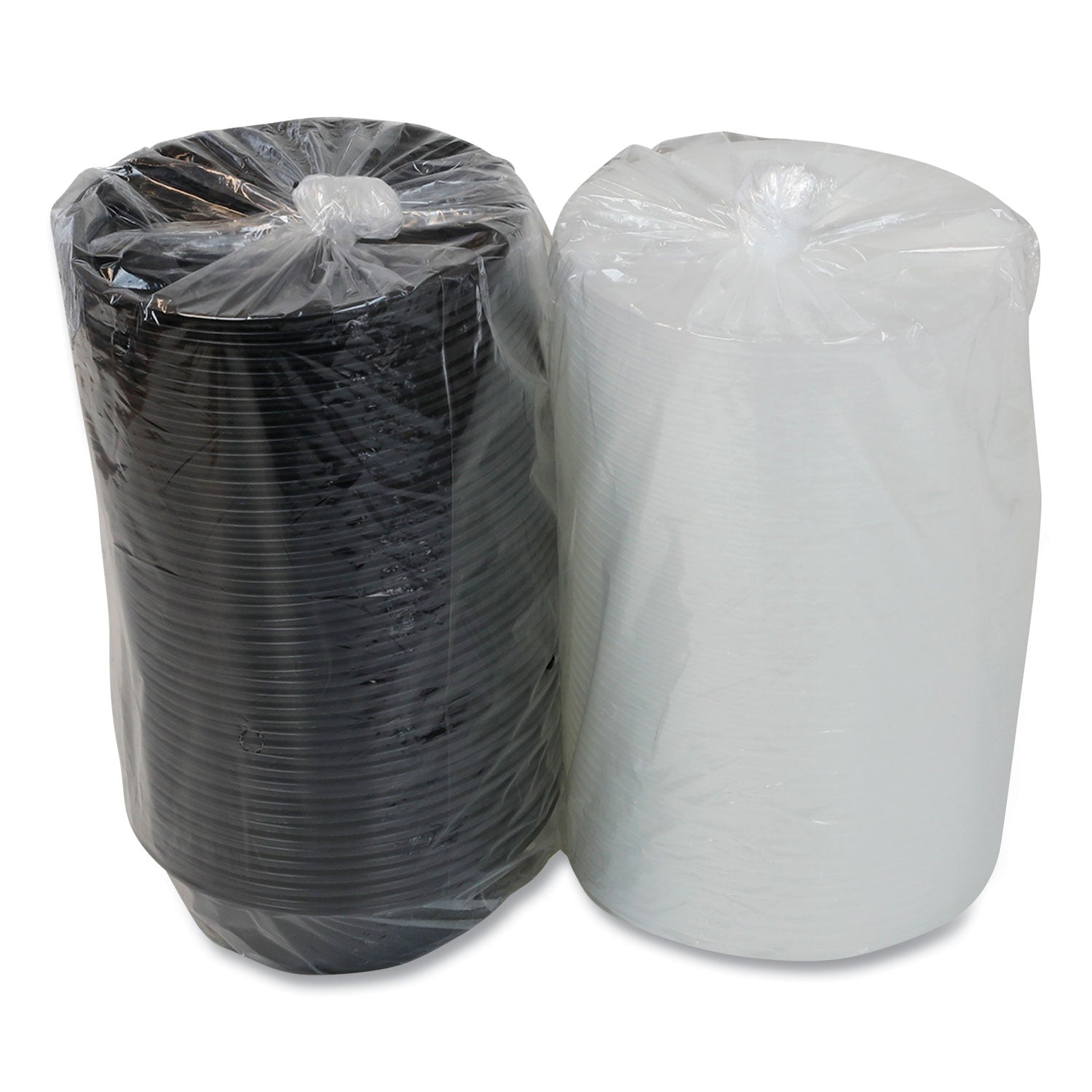 Pactiv Evergreen Newspring VERSAtainer Microwavable Containers, Oval, 24 oz, 9.1 x 6.7 x 1.45, Black/Clear, Plastic, 150/Carton