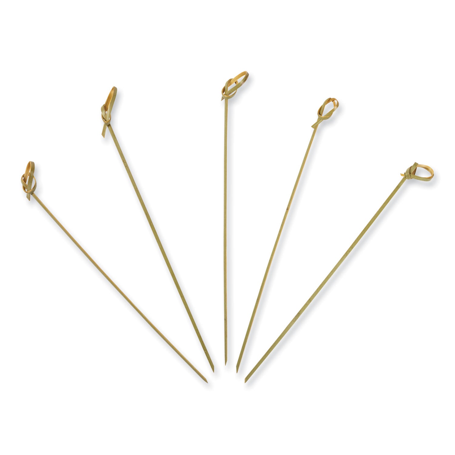 AmerCareRoyal® Knotted Bamboo Pick, Paper, 7", Natural, 100/Box, 10 Boxes/Carton