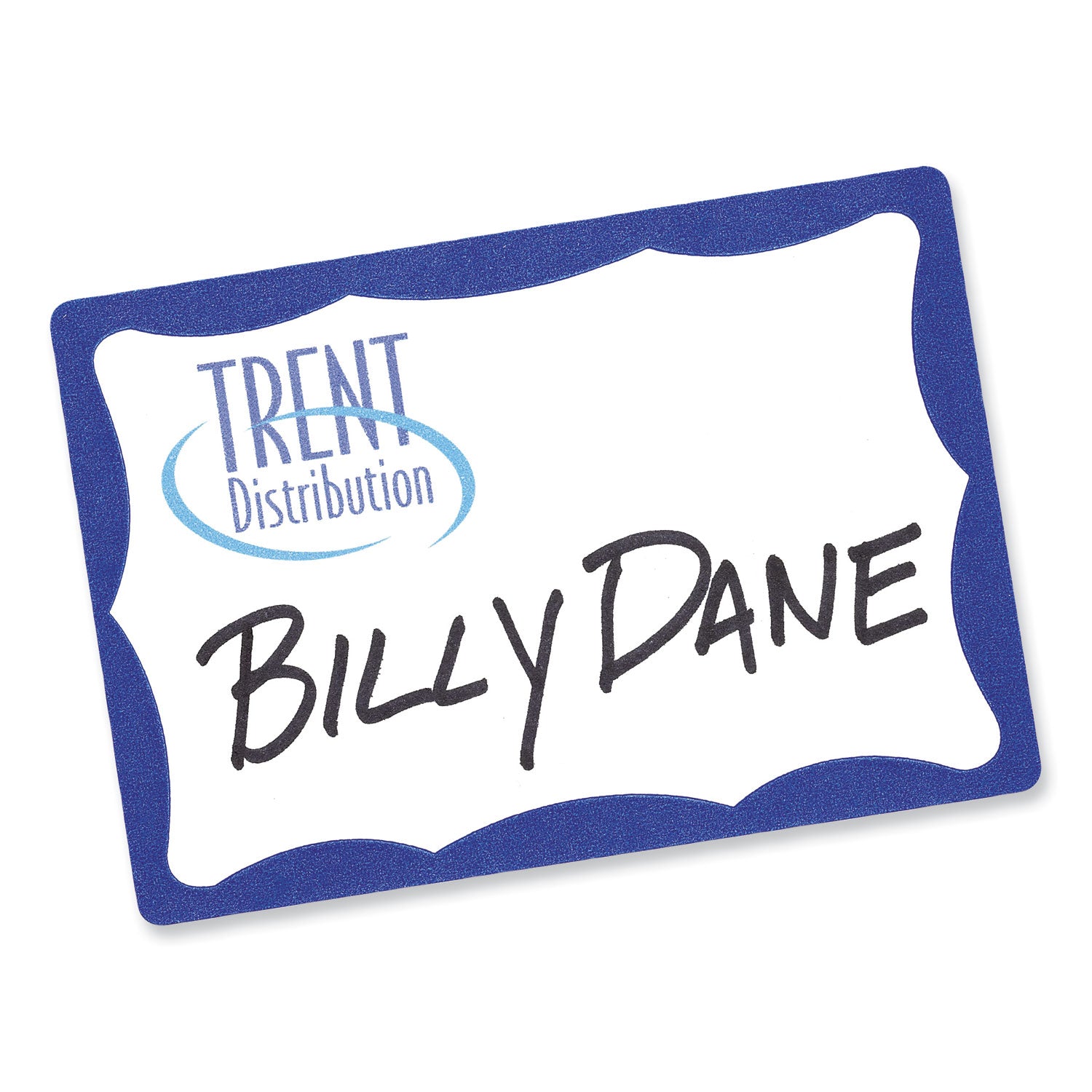 Avery® Printable Adhesive Name Badges, 3.38 X 2.33, Blue Border, 100/pack