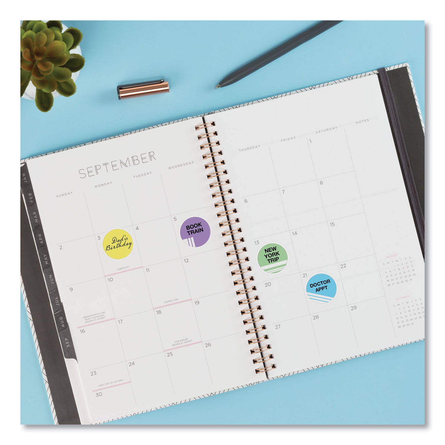 Avery® Removable Multi-Use Labels, Inkjet/Laser Printers, 1" dia, White, 63/Sheet, 15 Sheets/Pack