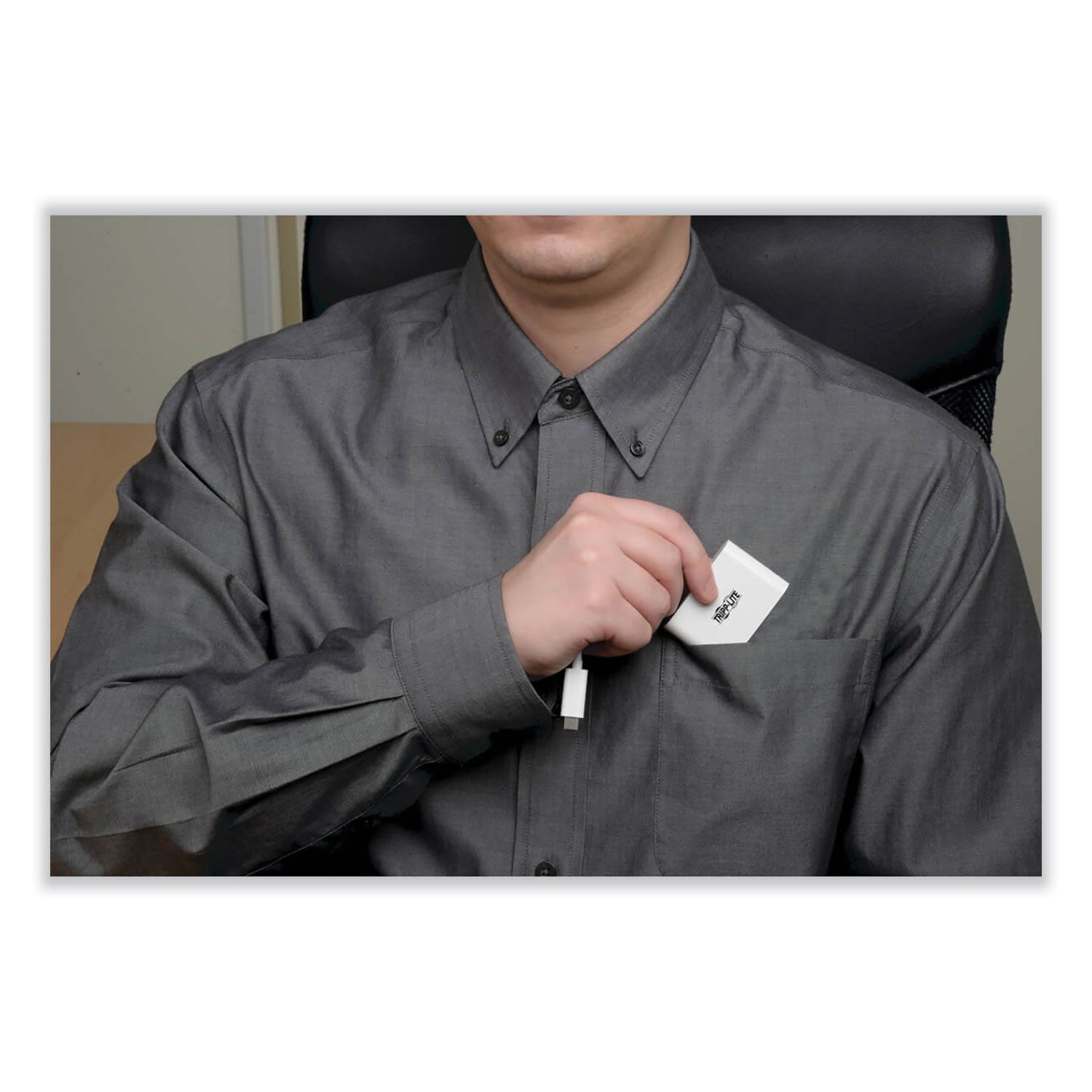 Tripp Lite by Eaton USB 3.1 Gen 1 USB-C to HDMI 4K Adapter, USB-A/USB-C PD Charging Ports, 3", White