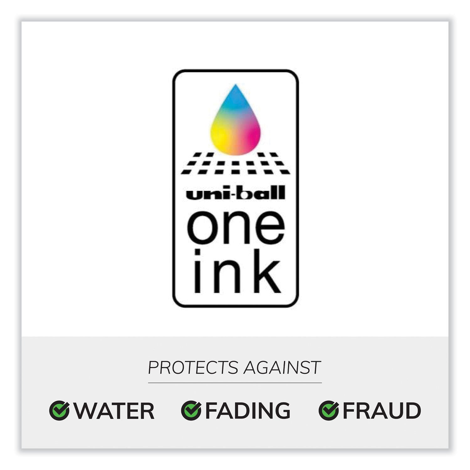 uniball® uniONE Gel Pen, Retractable, Medium 0.7 mm, Blue Ink, White/Blue Barrel, Dozen