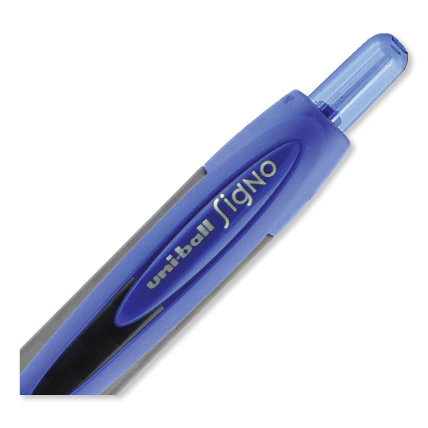 uniball® 307 Gel Pen, Retractable, Medium 0.7 Mm, Blue Ink, Blue Barrel, 3/pack