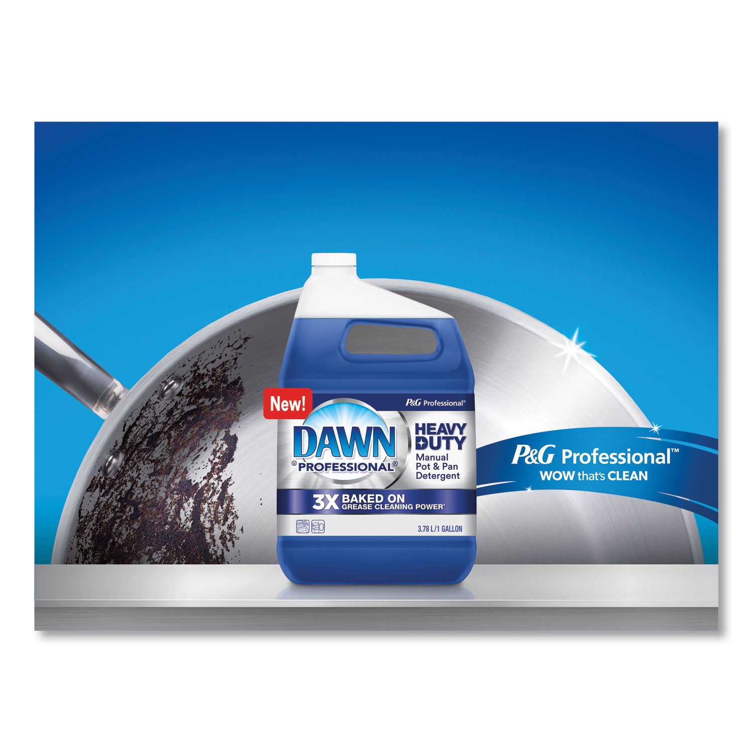 Dawn® Professional Heavy-Duty Manual Pot/Pan Dish Detergent, Original Scent, 1 gal Bottle, 2/Carton