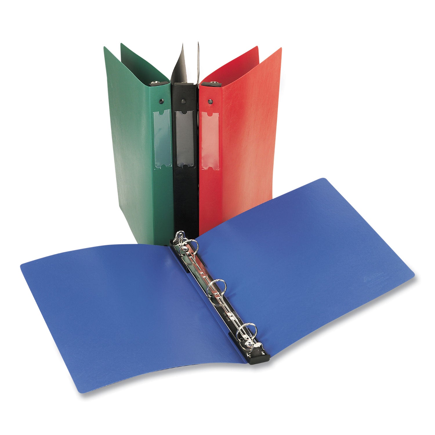 Avery® Hanging Storage Flexible Non-View Binder With Round Rings, 3 Rings, 1" Capacity, 11 X 8.5, Red