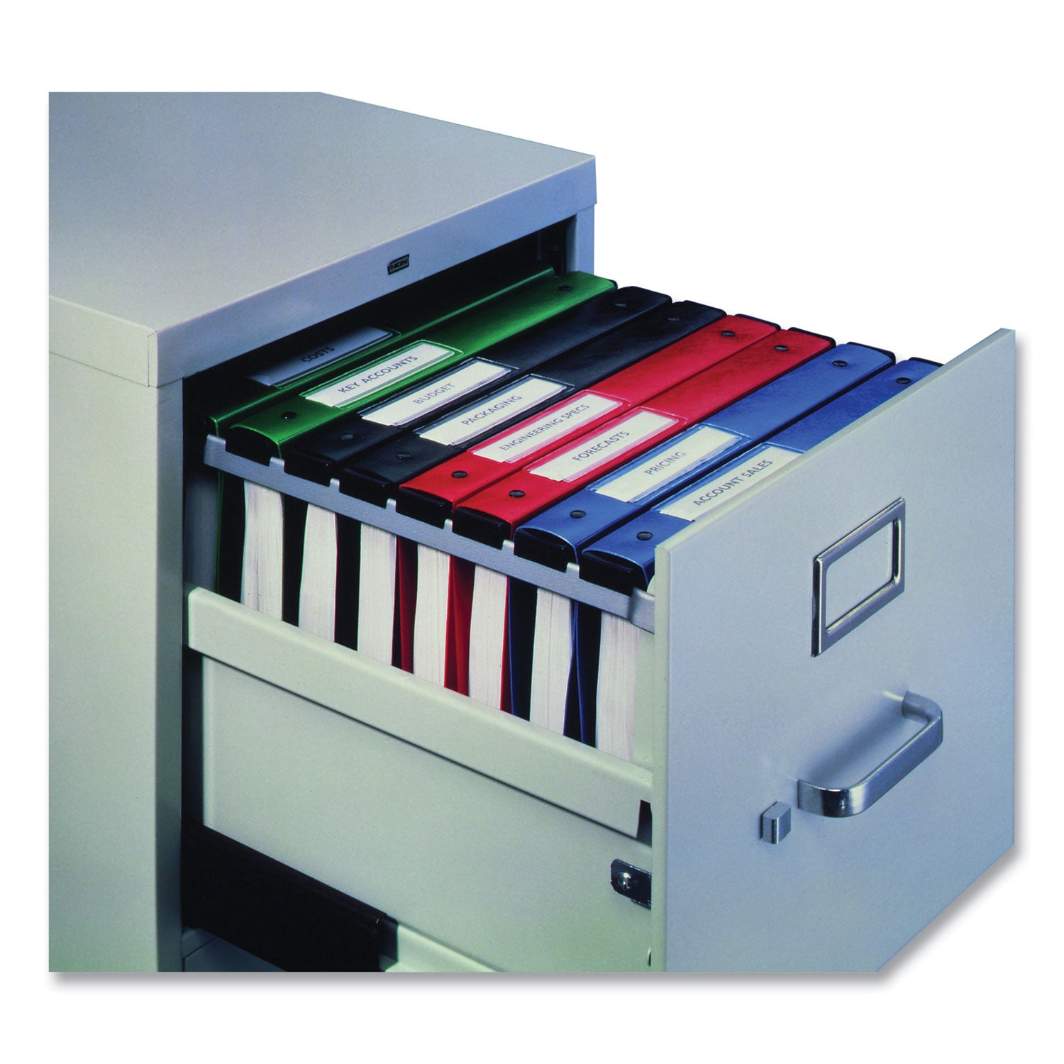 Avery® Hanging Storage Flexible Non-View Binder With Round Rings, 3 Rings, 1" Capacity, 11 X 8.5, Red