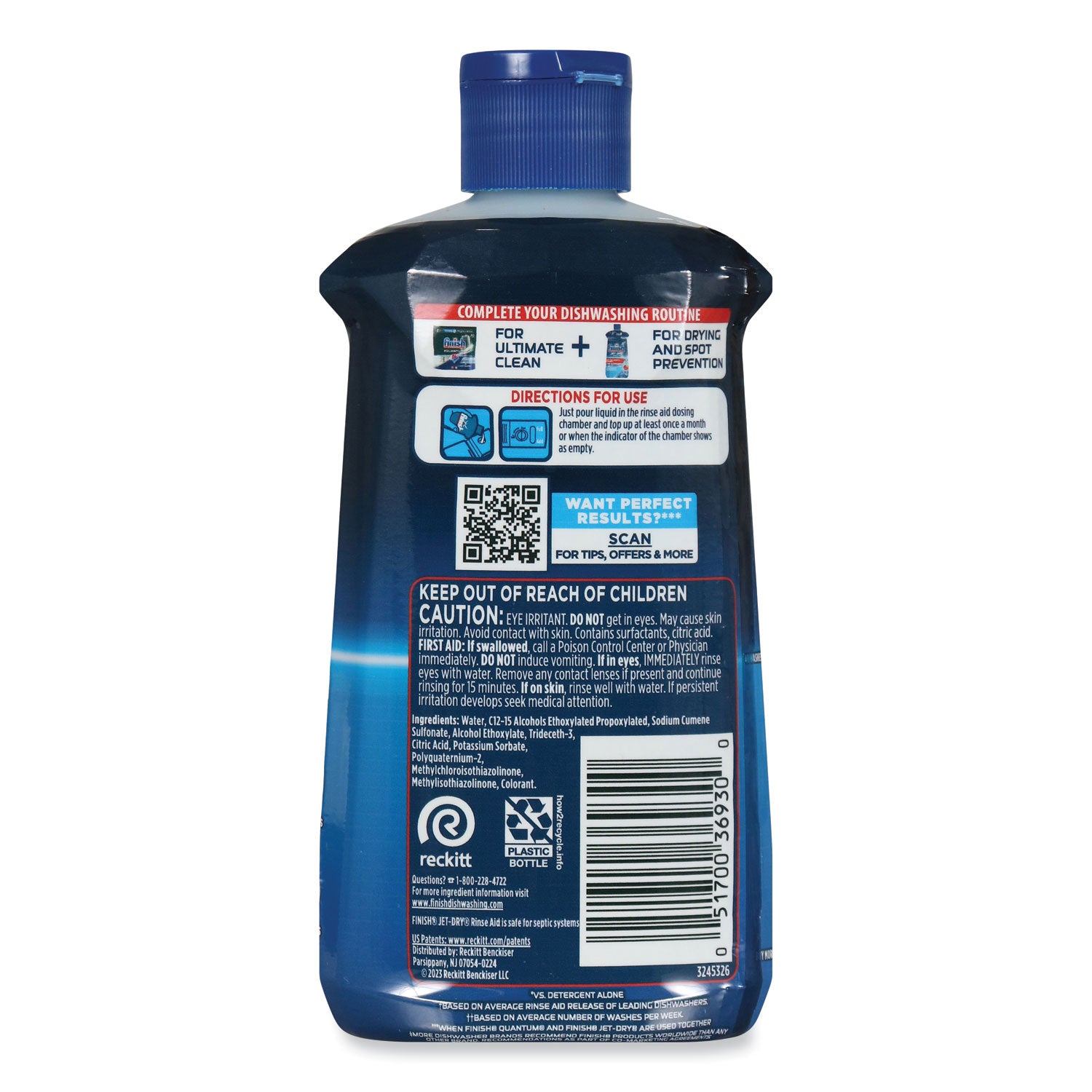 FINISH® Jet-Dry Rinse Agent, 8.45 Oz Bottle