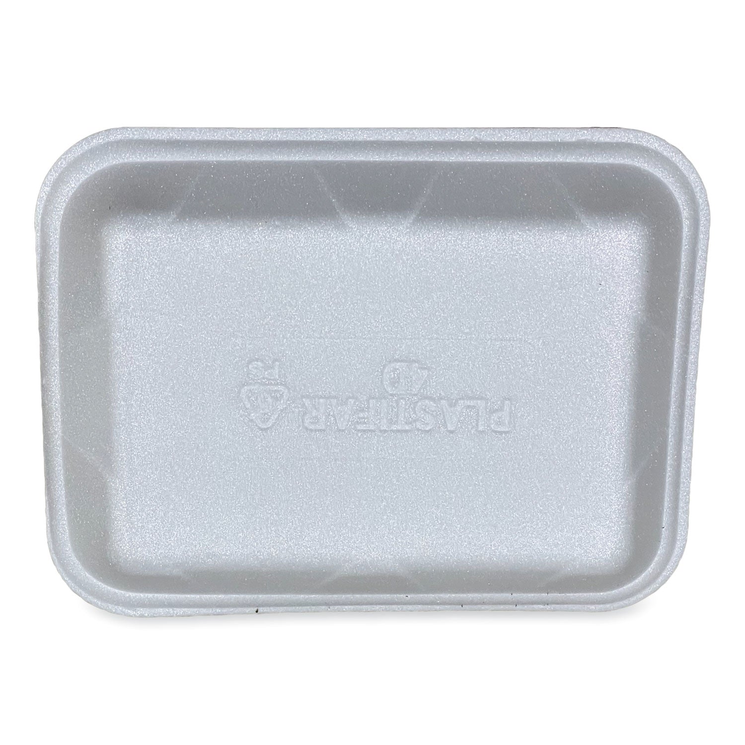GEN Meat Trays, #4D, 9.47 x 7.12 x 1.32, White, Foam, 500/Carton
