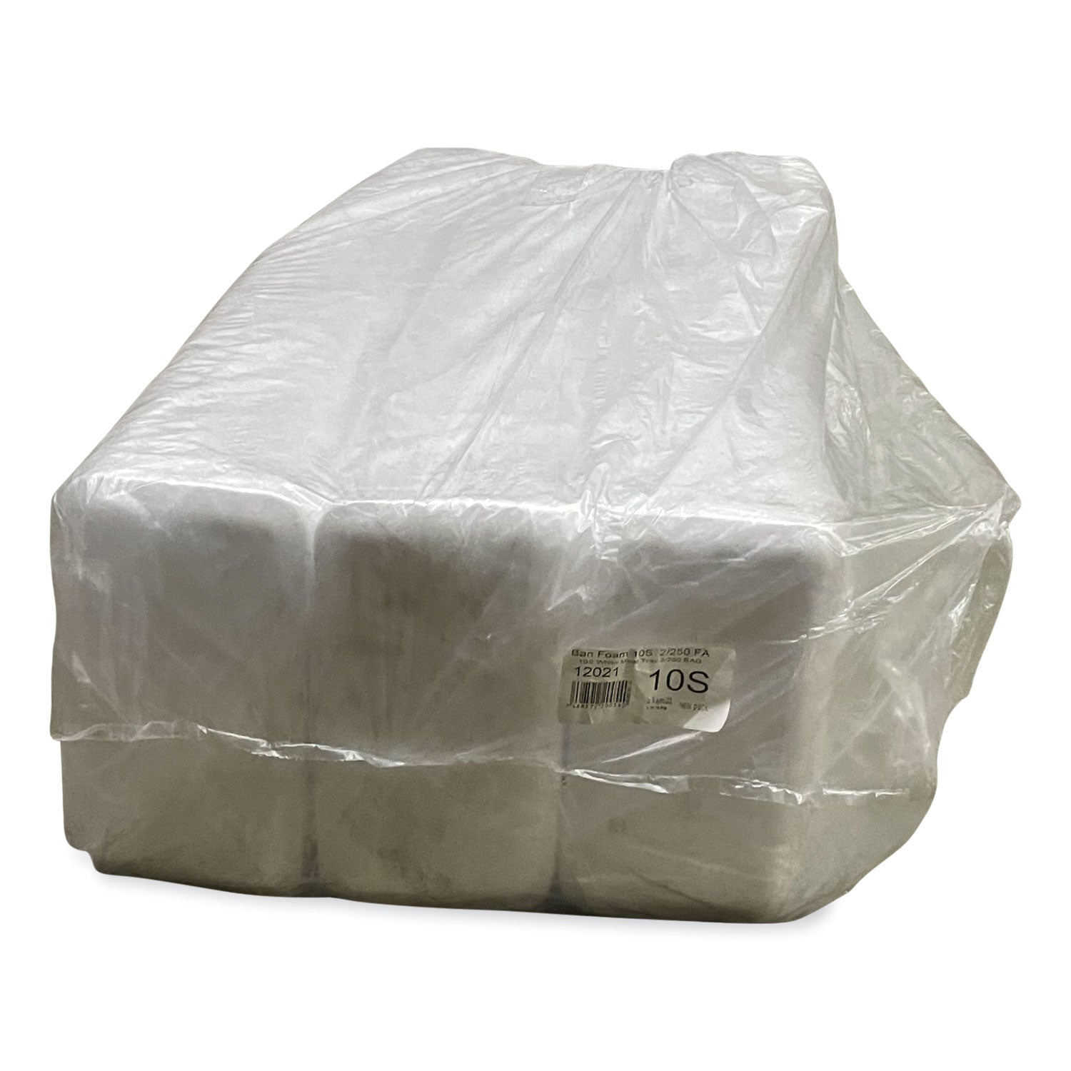 GEN Meat Trays, #10S, 10.93 x 5.75 x 0.63, White, Foam, 500/Carton