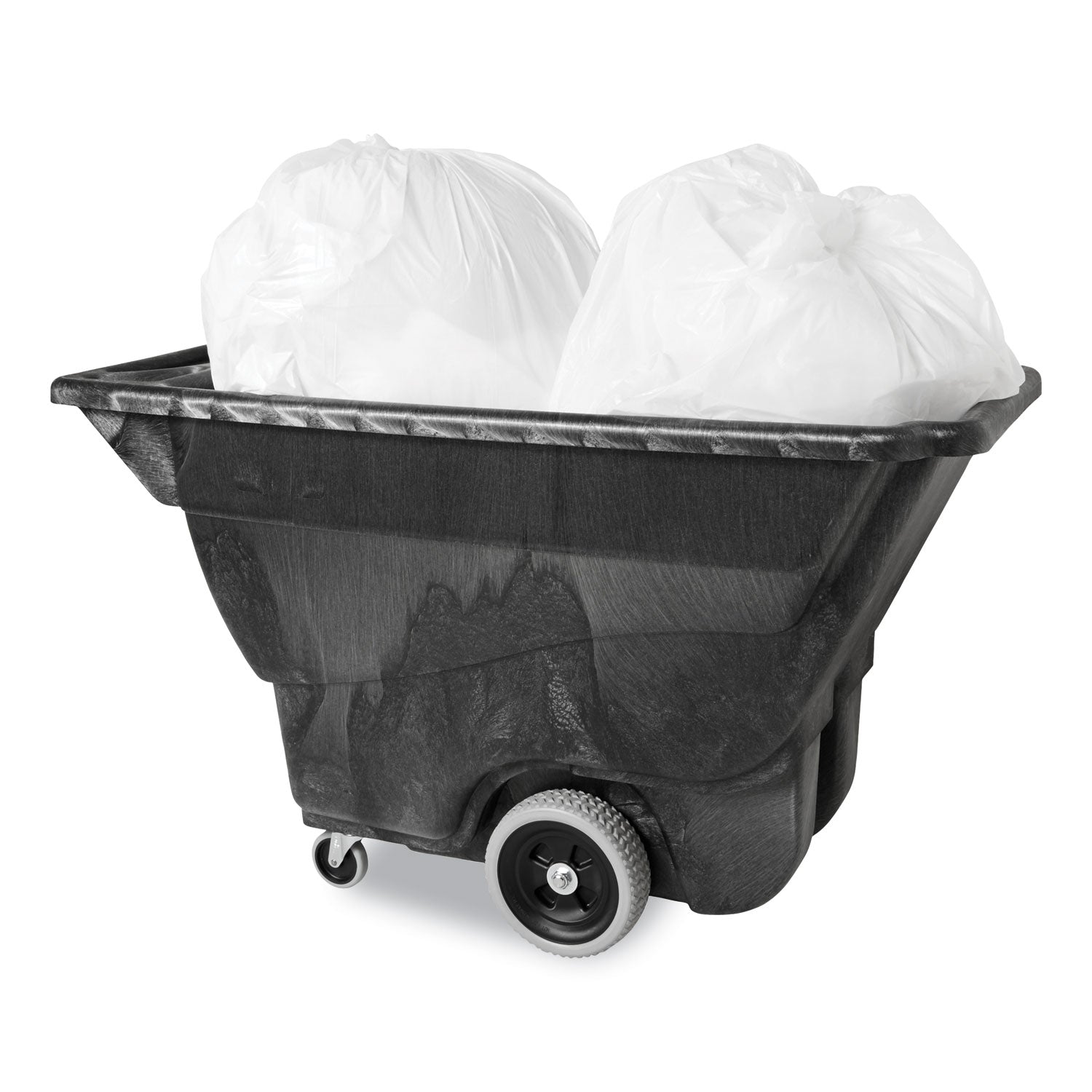 Rubbermaid® Commercial 0.5 cu yd Structural Foam Tilt Truck, Utility Duty, 450 lb Capacity, Black