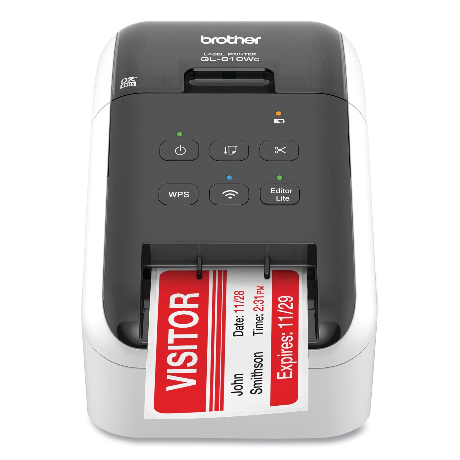 Brother Ql-810wc Ultra Fast Label Printer, 110 Labels/min Print Speed, 5 X 5.7 X 9.2