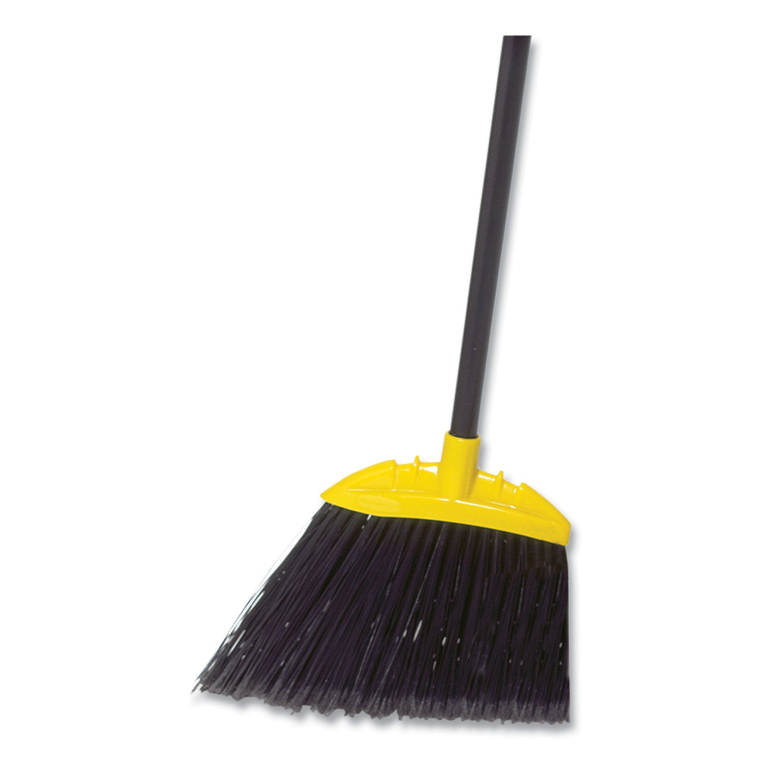 Rubbermaid® Commercial Jumbo Smooth Sweep Angled Broom, 46" Handle, Black/yellow