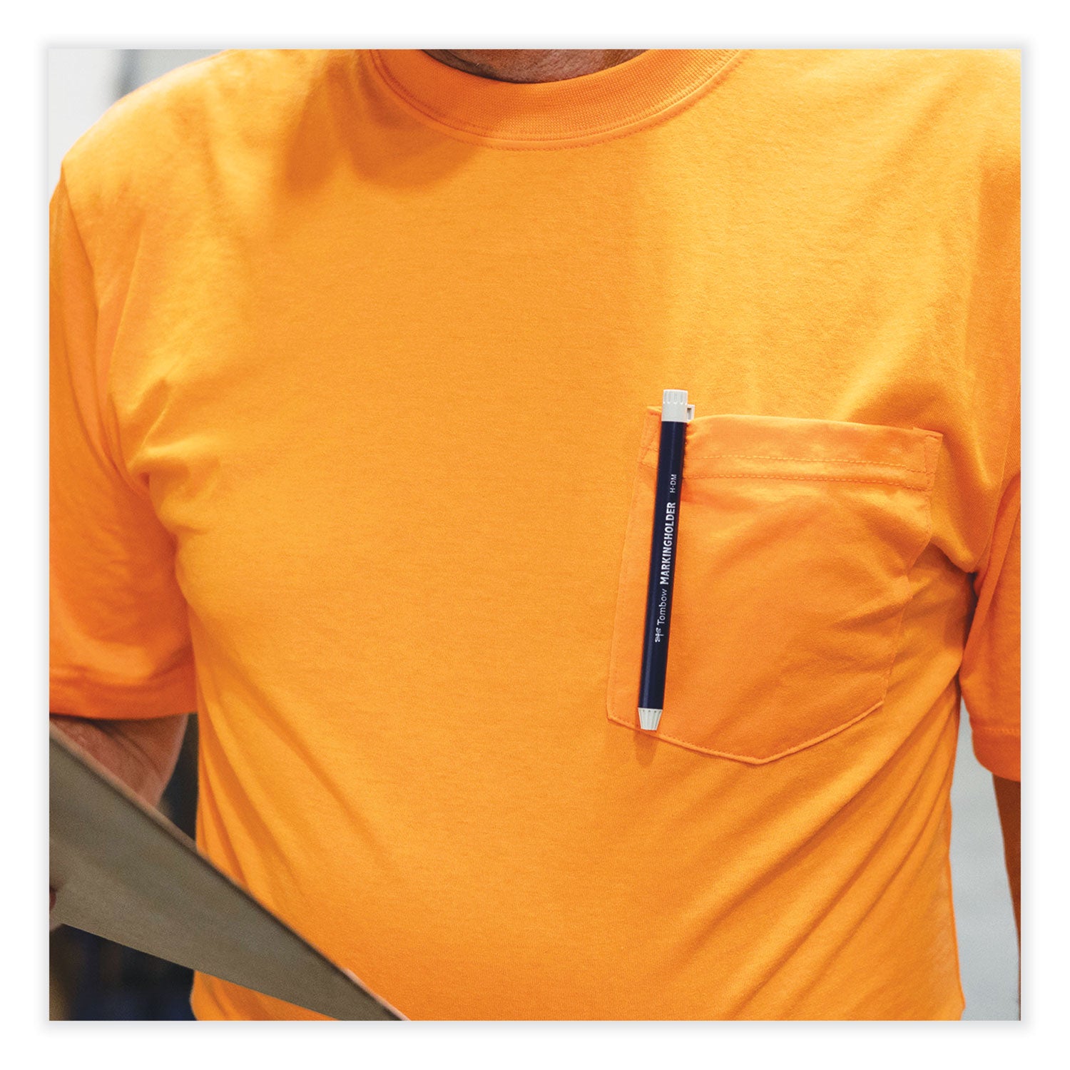 Tombow® Mechanical Wax-Based Marking Pencil Refills, 4.4 Mm, White, 10/box