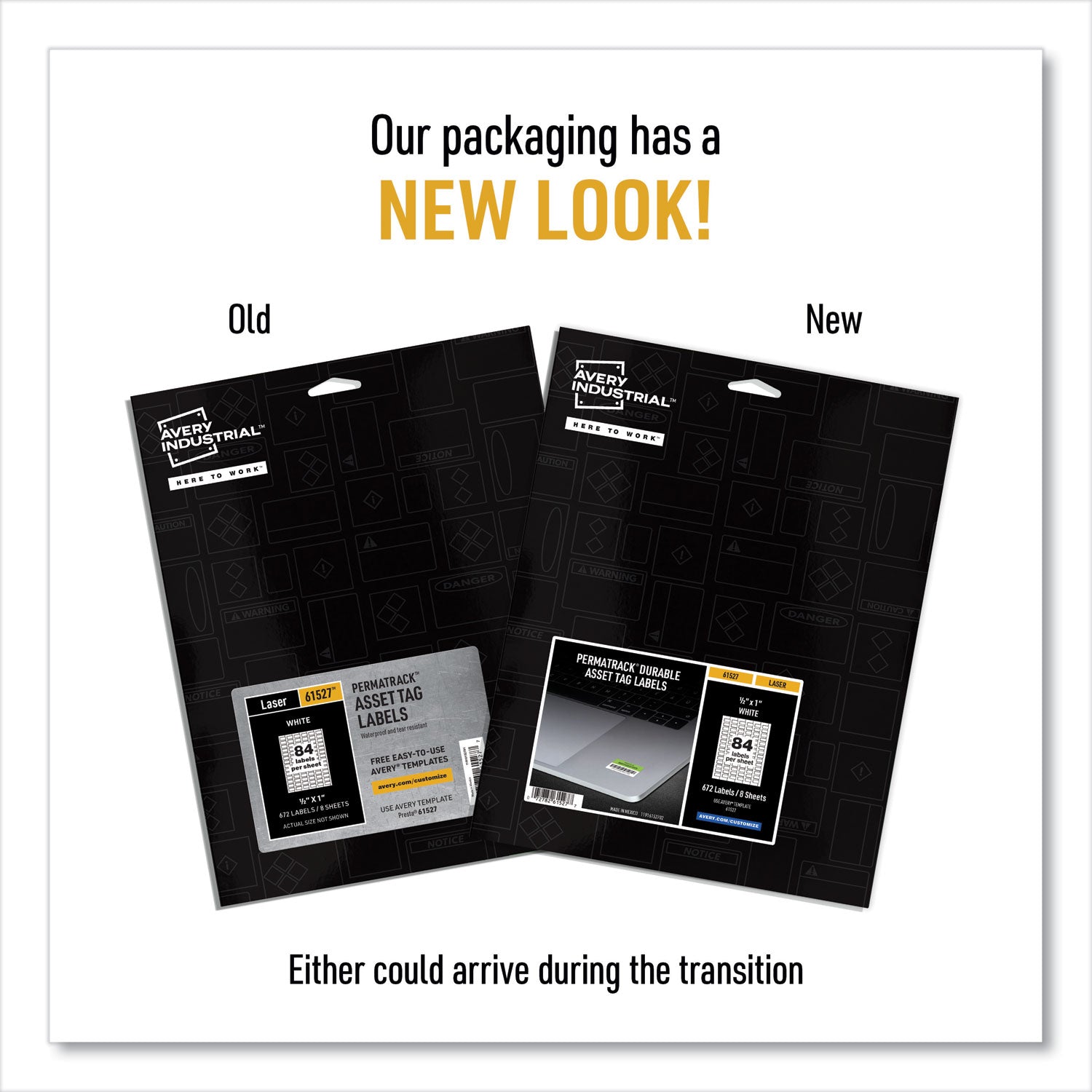 Avery® Permatrack Durable White Asset Tag Labels, Laser Printers, 0.5 X 1, White, 84/sheet, 8 Sheets/pack