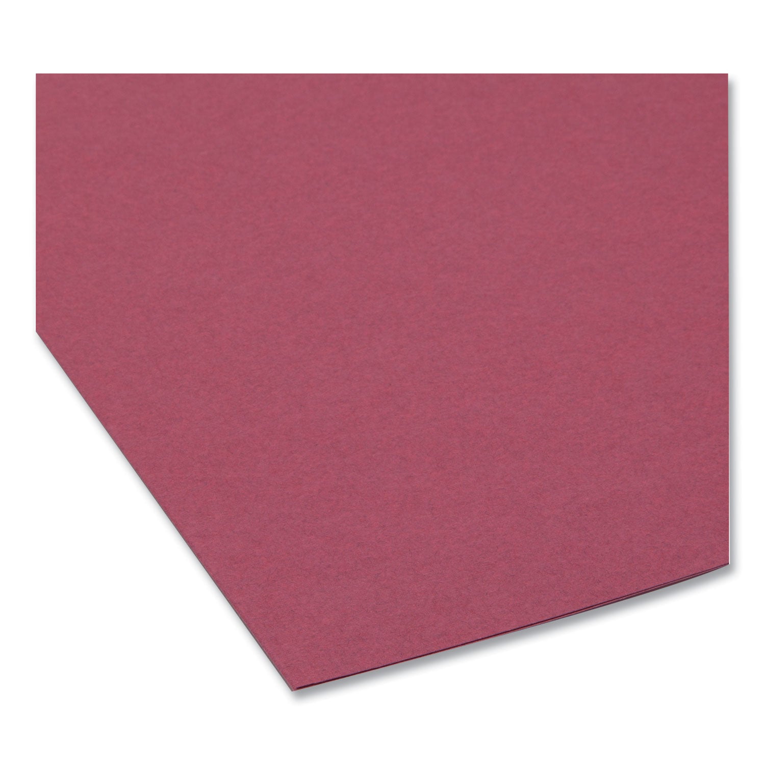 Smead Interior File Folders, 1/3-Cut Tabs: Assorted, Letter Size, 0.75" Expansion, Maroon, 100/Box