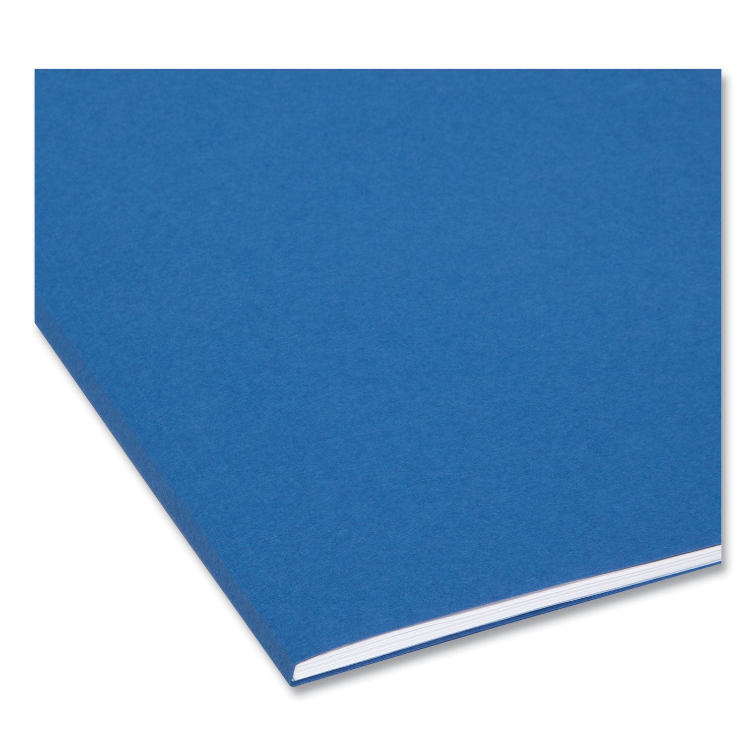 Smead Interior File Folders, 1/3-Cut Tabs: Assorted, Letter Size, 0.75" Expansion, Navy Blue, 100/Box