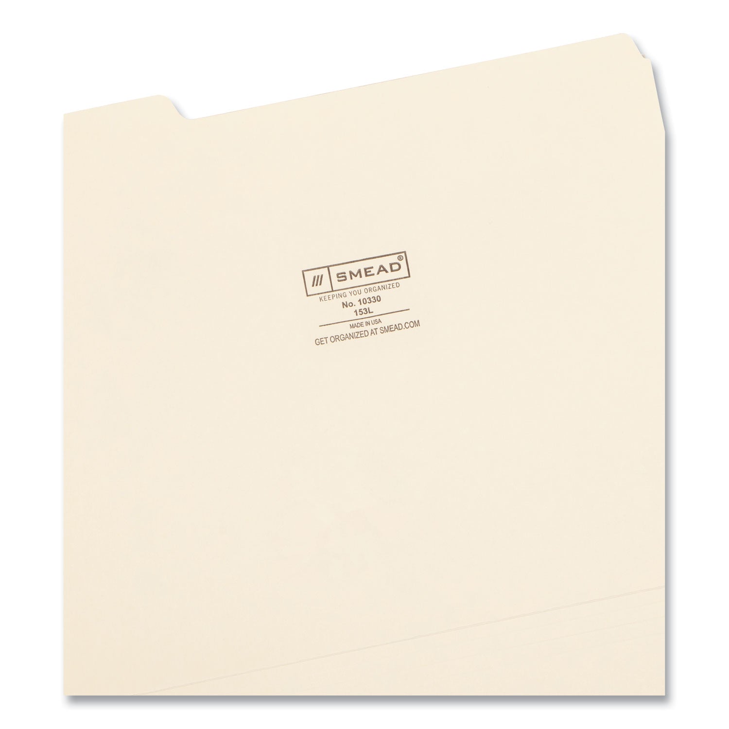 Smead Manila File Folders, 1/3-Cut Tabs: Assorted, Letter Size, 0.75" Expansion, Manila, 100/Box