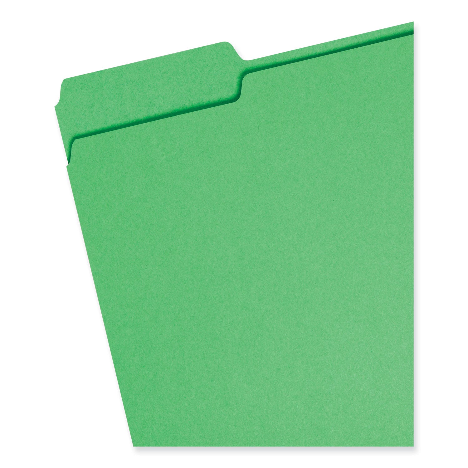 Smead Colored File Folders, 1/3-Cut Tabs: Assorted, Letter Size, 0.75" Expansion, Green, 100/Box