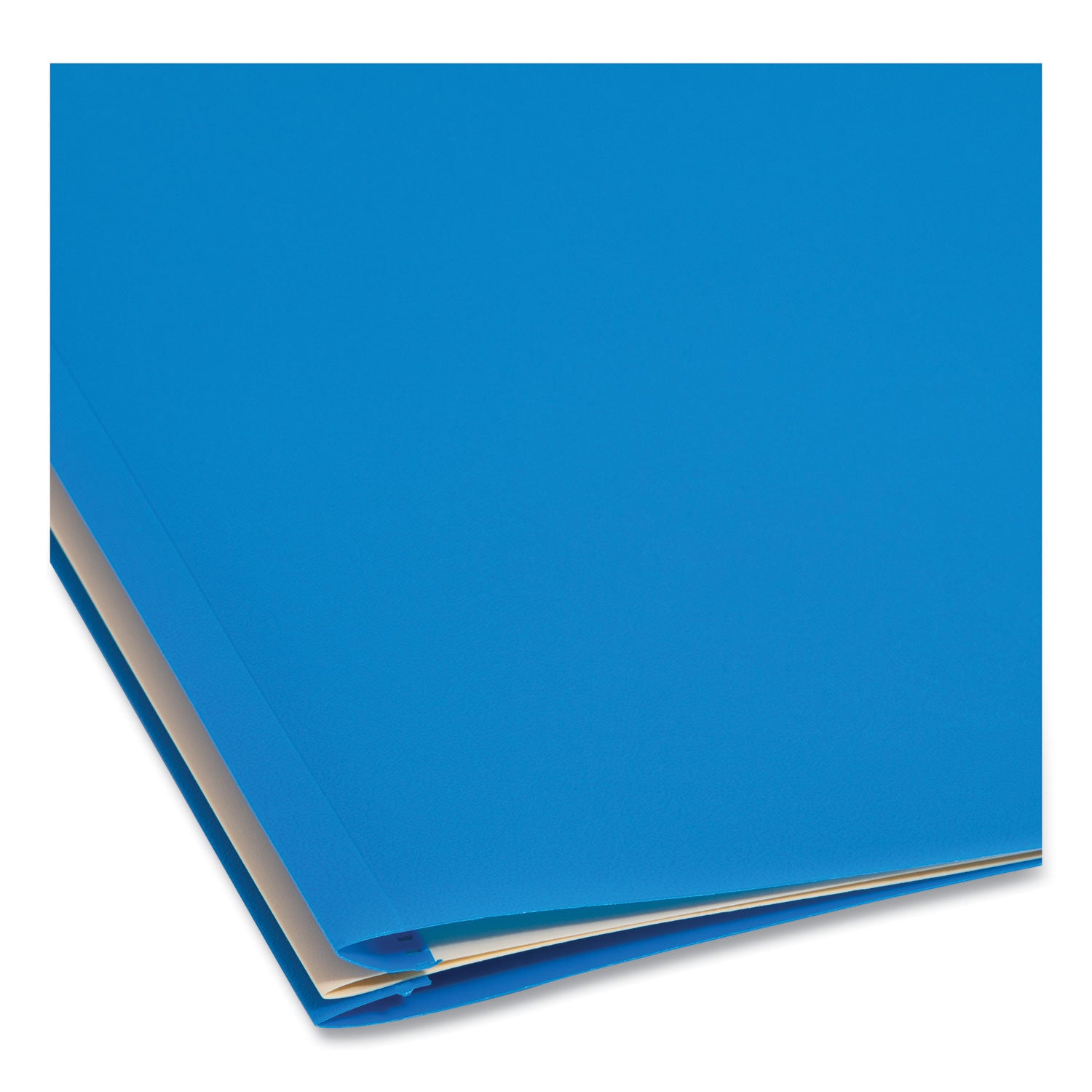 Smead Six-Section Poly Classification Folders, 2" Expansion, 2 Dividers, 6 Fasteners, Letter Size, Blue Exterior, 10/Box