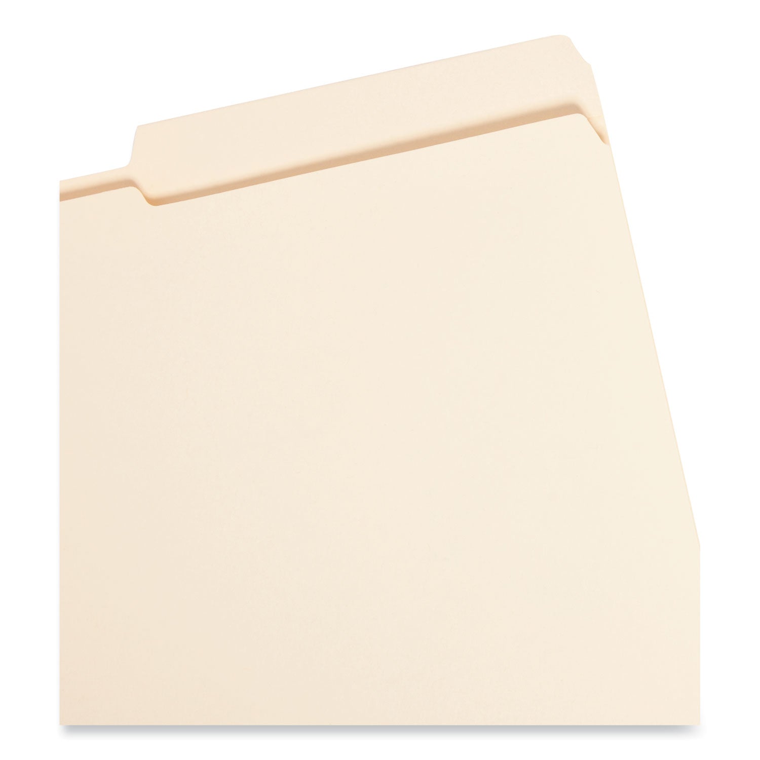 Smead Reinforced Guide Height File Folders, 2/5-Cut Tabs: Right Position, Legal Size, 0.75" Expansion, Manila, 100/Box