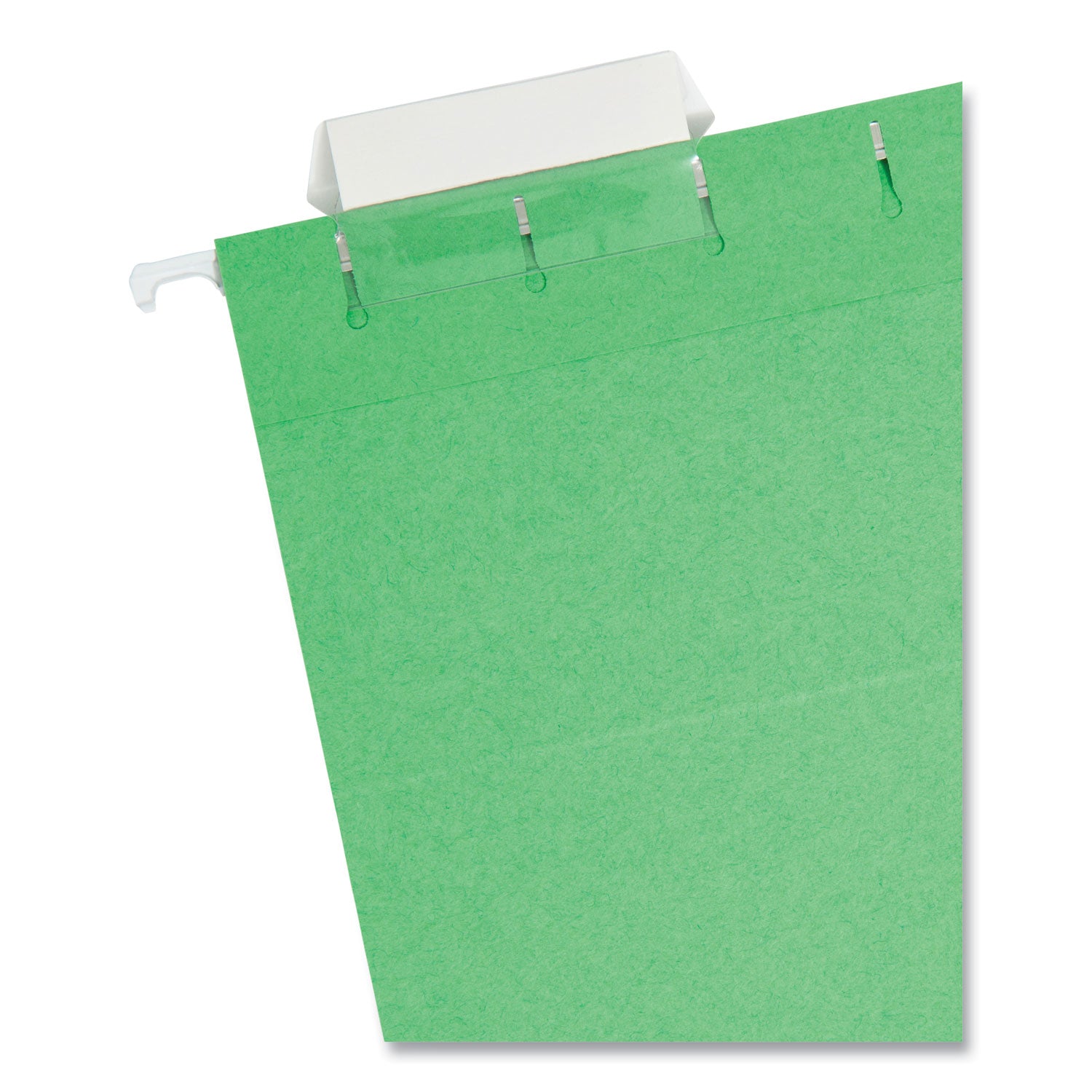 Smead Colored Hanging File Folders with 1/5 Cut Tabs, Letter Size, 1/5-Cut Tabs, Green, 25/Box