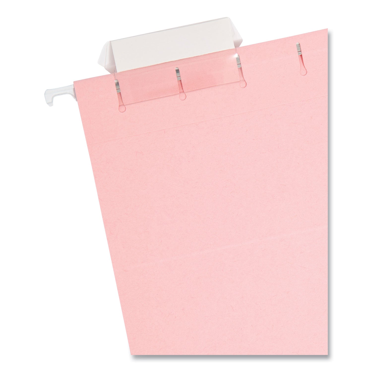Smead Colored Hanging File Folders with 1/5 Cut Tabs, Letter Size, 1/5-Cut Tabs, Pink, 25/Box