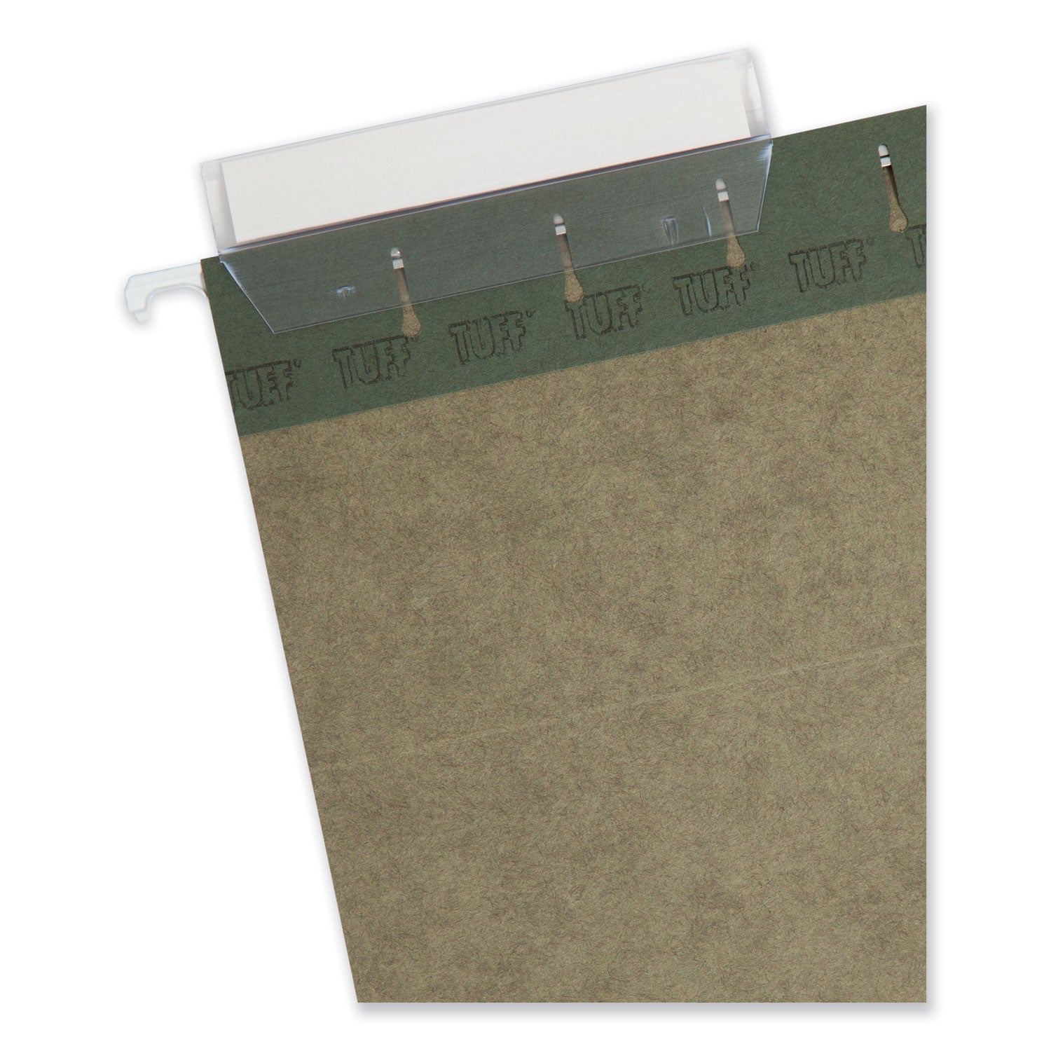 Smead TUFF Hanging Folders with Easy Slide Tab, Legal Size, 1/3-Cut Tabs, Standard Green, 20/Box