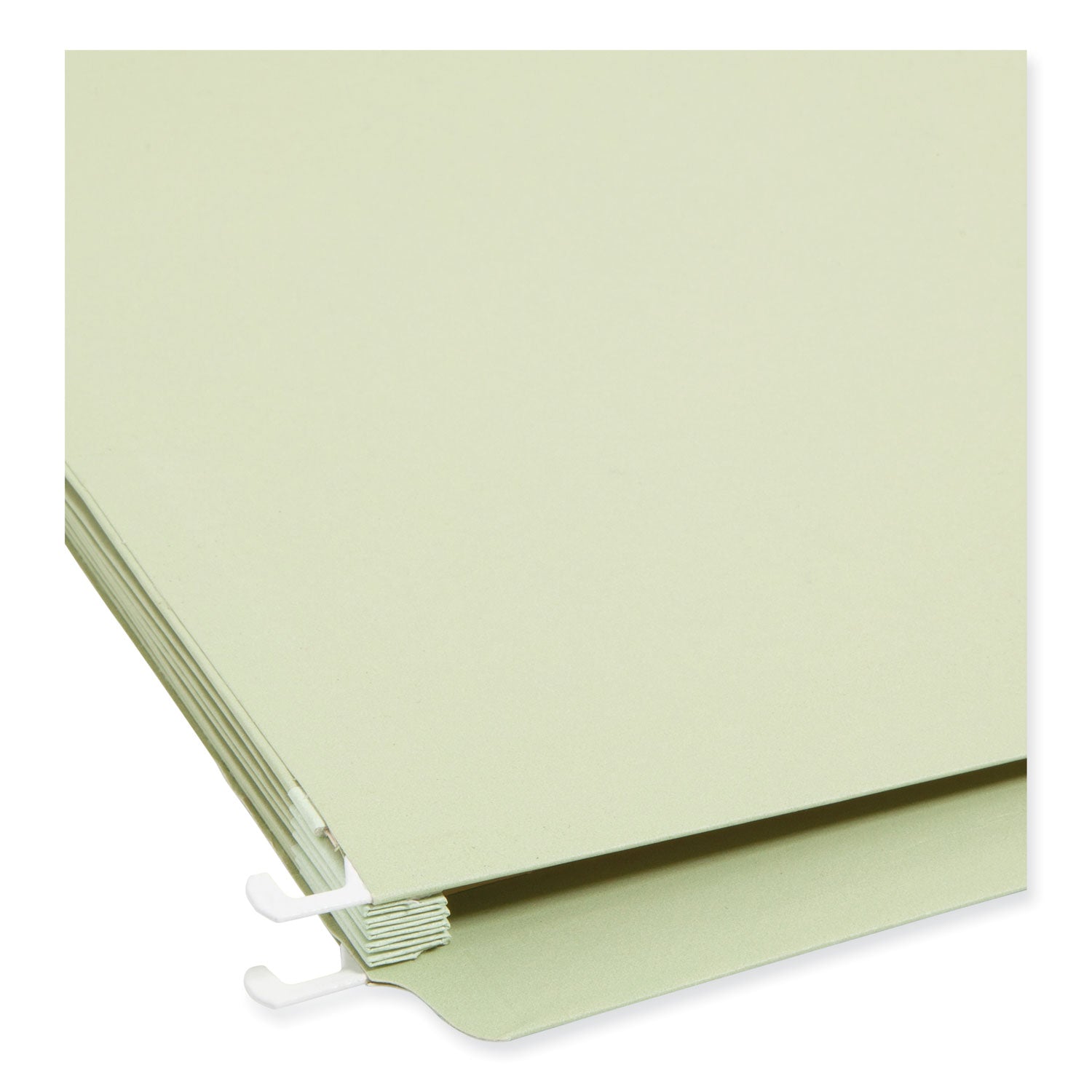 Smead FasTab TUFF Hanging Pockets, Letter Size, 1/3-Cut Tabs, Moss, 9/Box