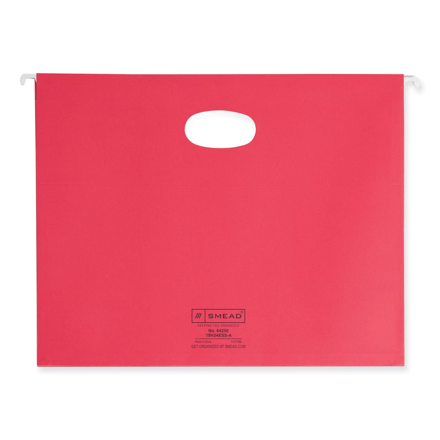 Smead Hanging Pockets with Full-Height Gusset, 1 Section, 3.5" Capacity, Letter Size, Assorted Colors, 4/Pack