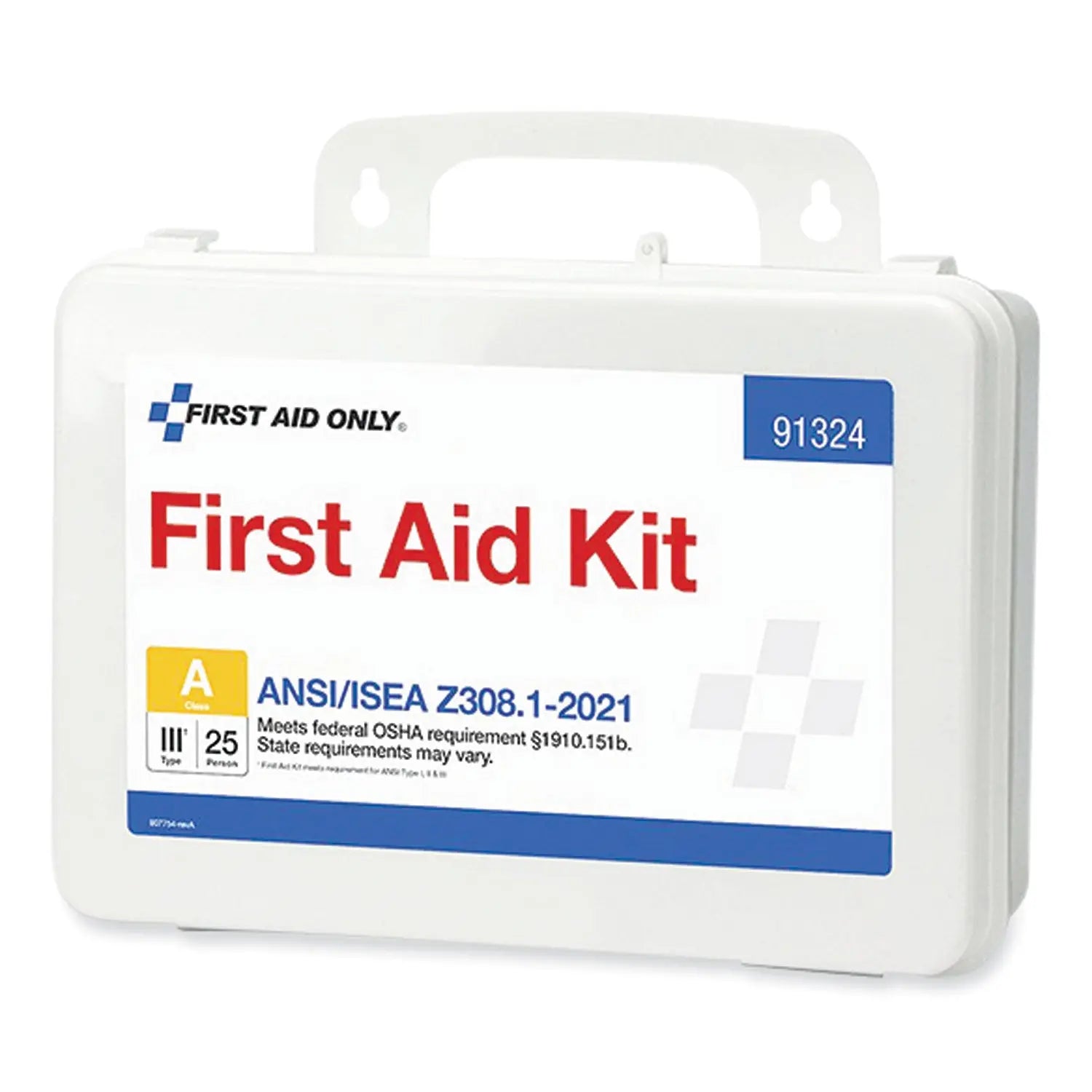 ANSI 2021 First Aid Kit for 25 People, 94 Pieces, Plastic Case First Aid Only™ Flipcost