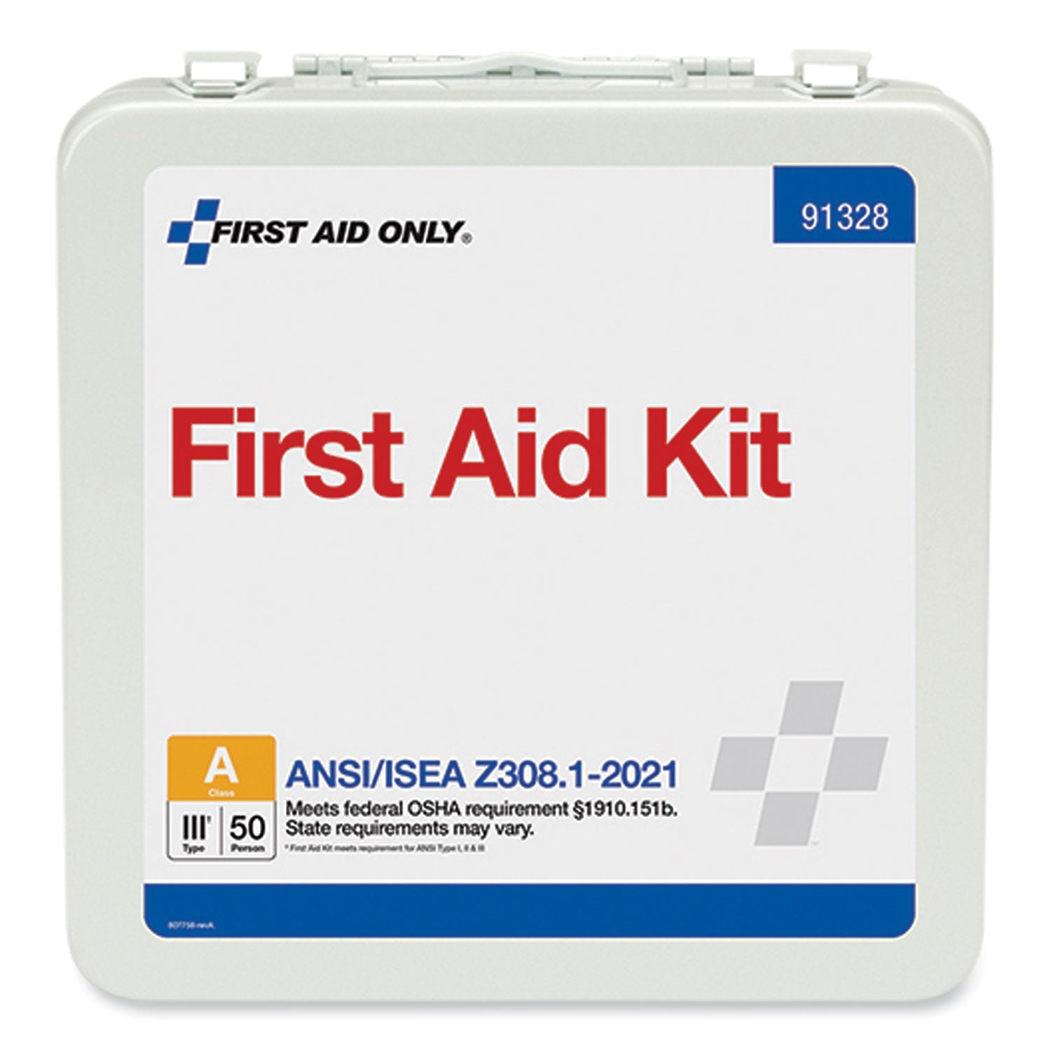 ANSI 2021 Type III First Aid Kit for 50 People, 184 Pieces, Metal Case