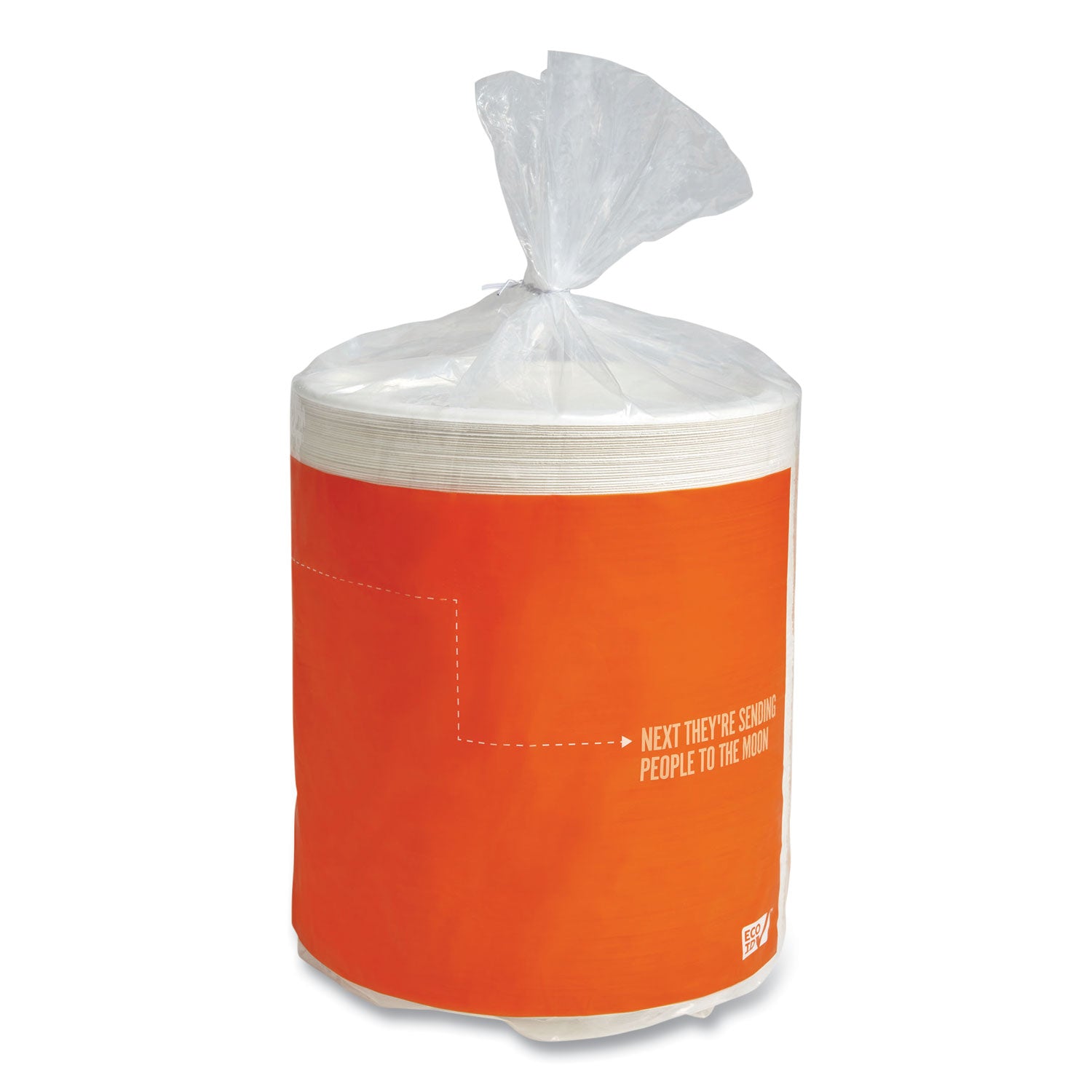 Perk™ PFAS-Free Compostable Bagasse Plates, Sugarcane, 9" dia, White, 250/Pack