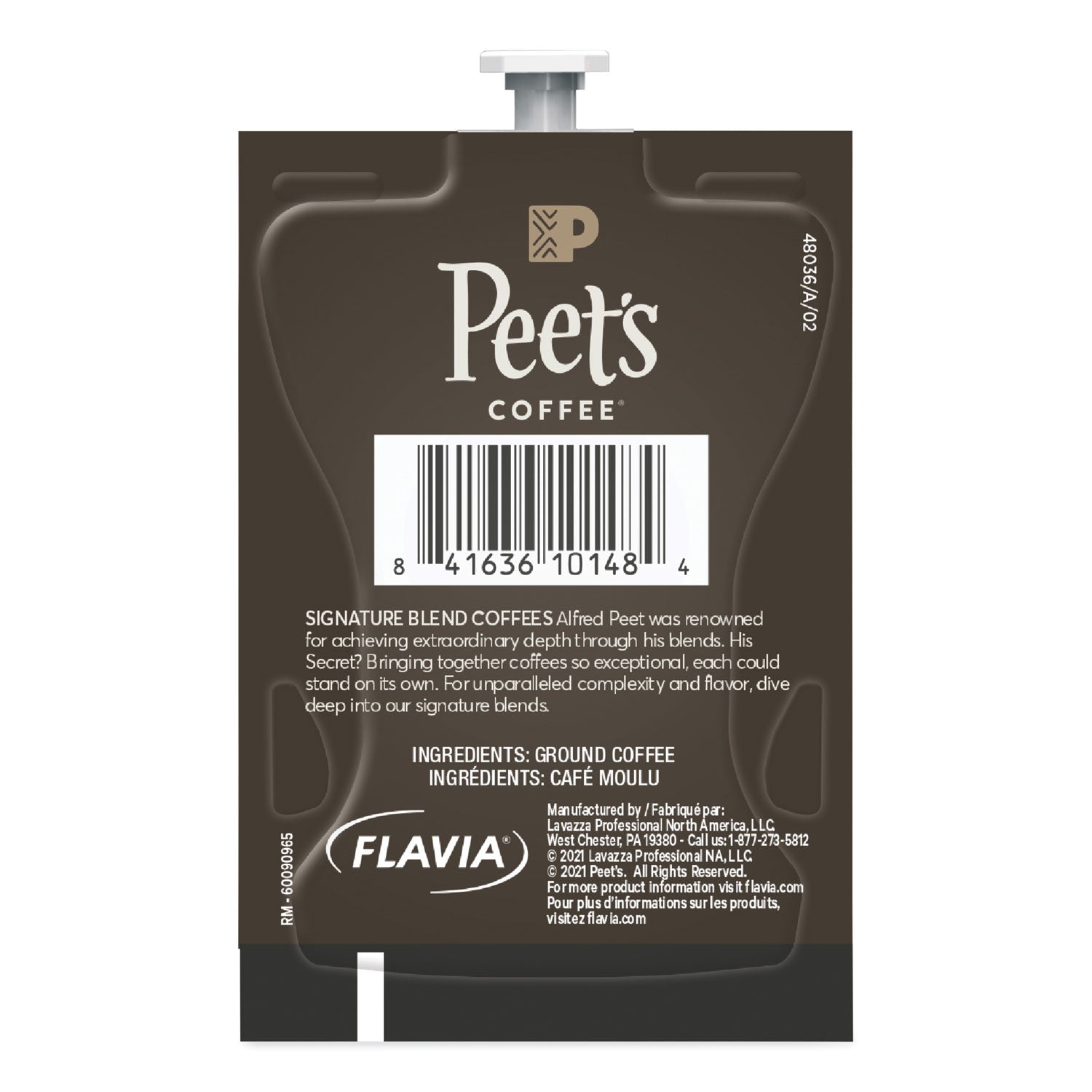 Peet's Coffee & Tea® FLAVIA Ground Coffee Freshpacks, French Roast, 76/Carton
